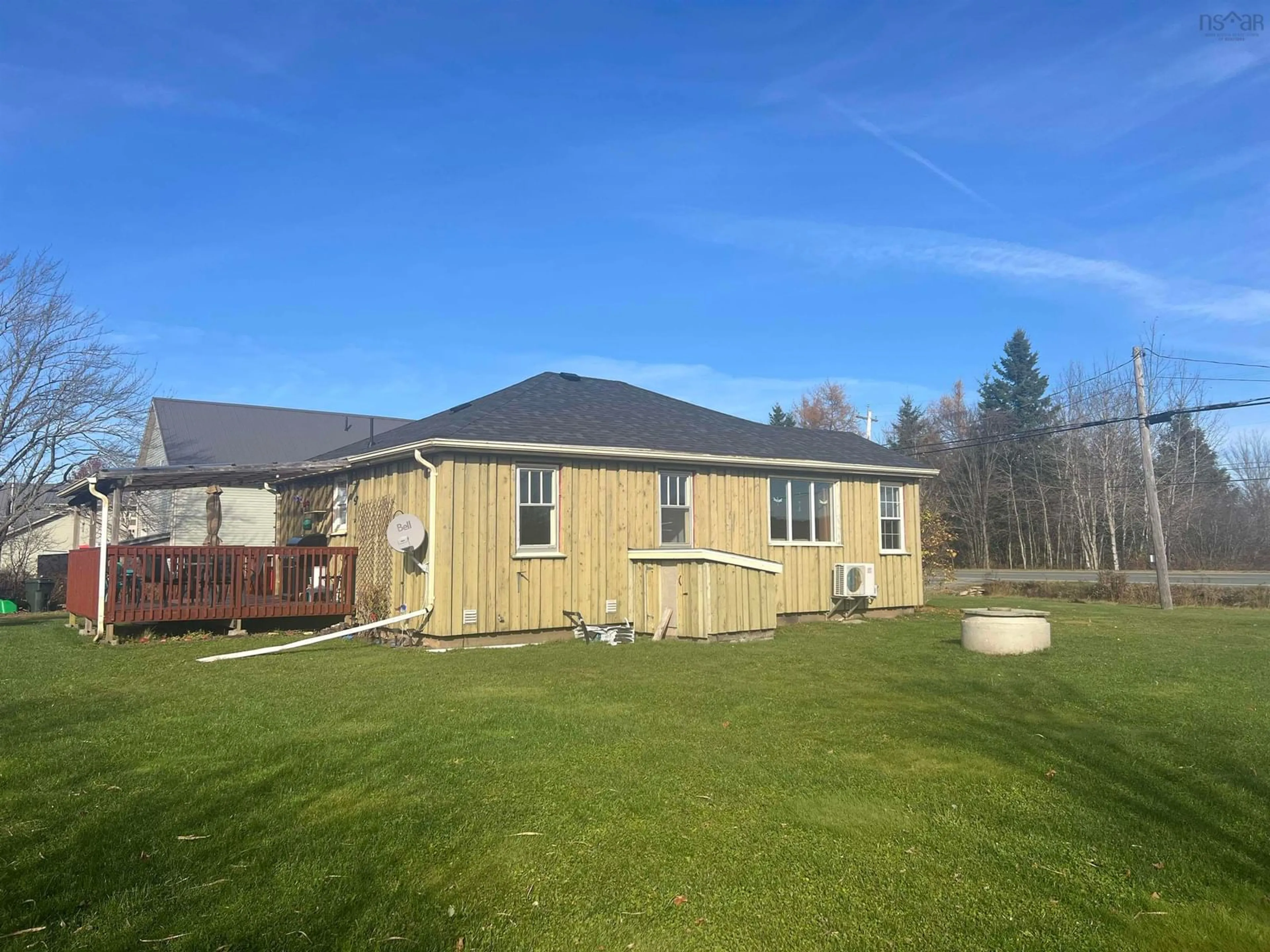 Frontside or backside of a home, the fenced backyard for 712 Highway 2, Brookfield Nova Scotia B0N 1C0