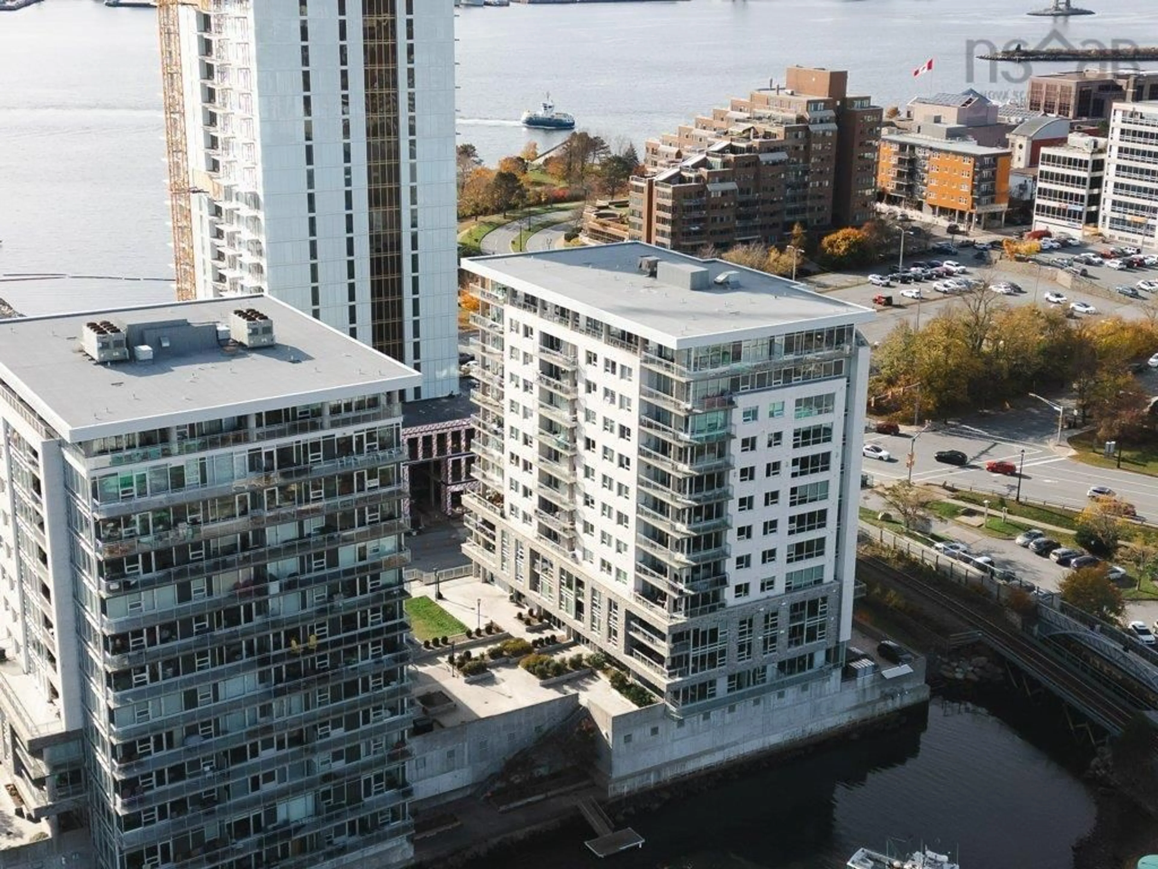 A pic from exterior of the house or condo, the view of city buildings for 15 King’s Wharf Pl #1003, Dartmouth Nova Scotia B2Y 0C2