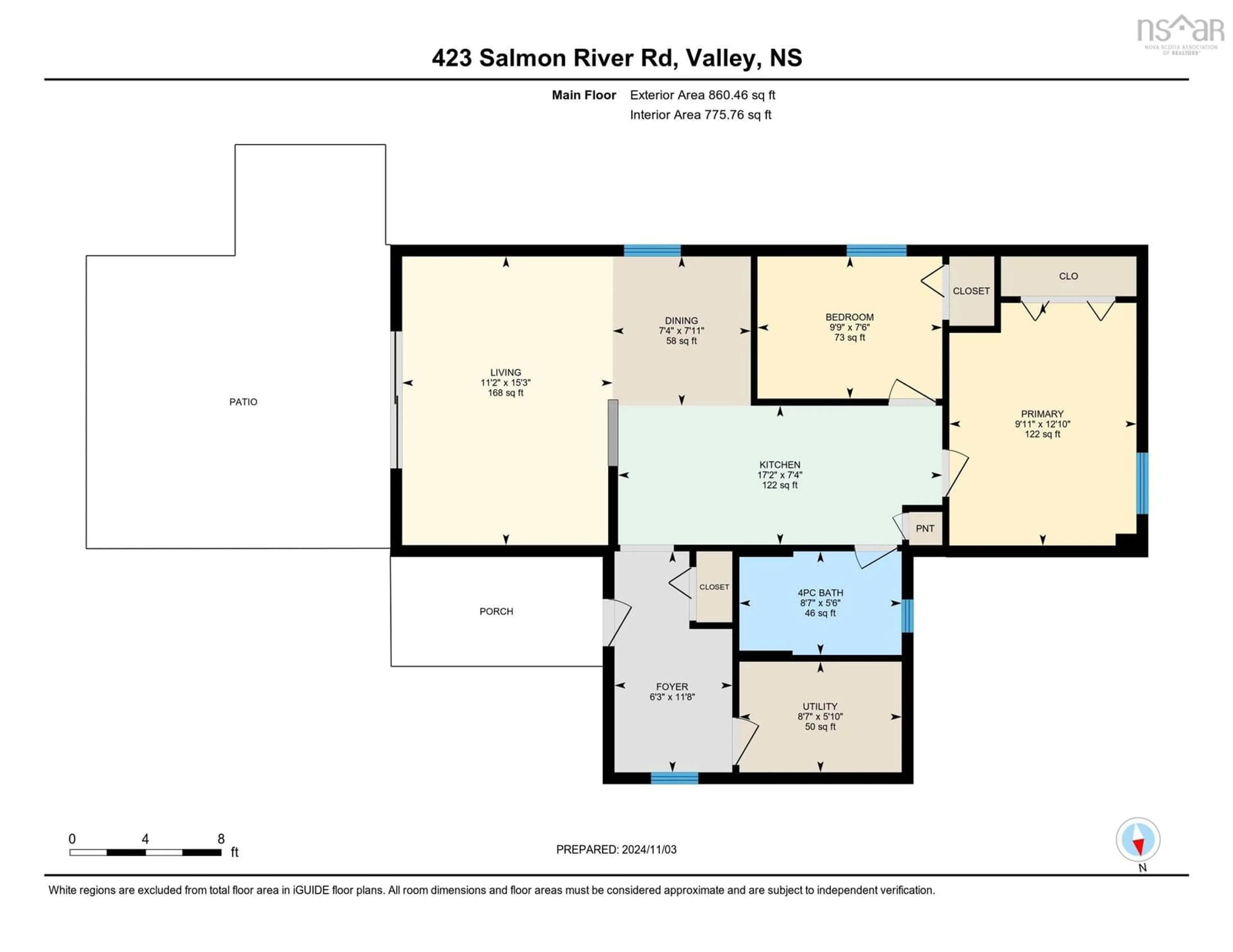 Floor plan for 432 Salmon River Rd, Valley Nova Scotia B6L 4E4