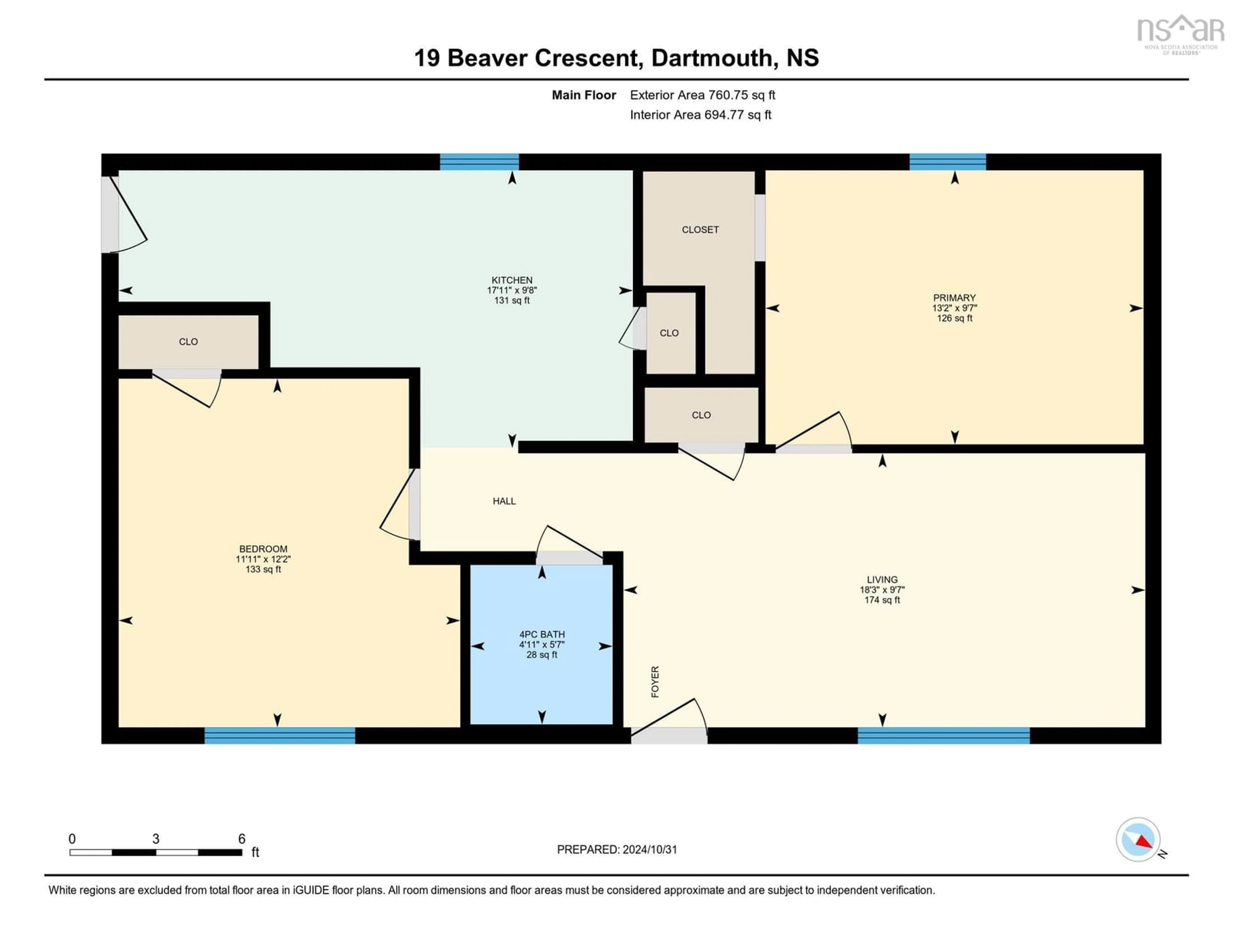 Floor plan for 19 Beaver Cres, Cole Harbour Nova Scotia B2V 1C8