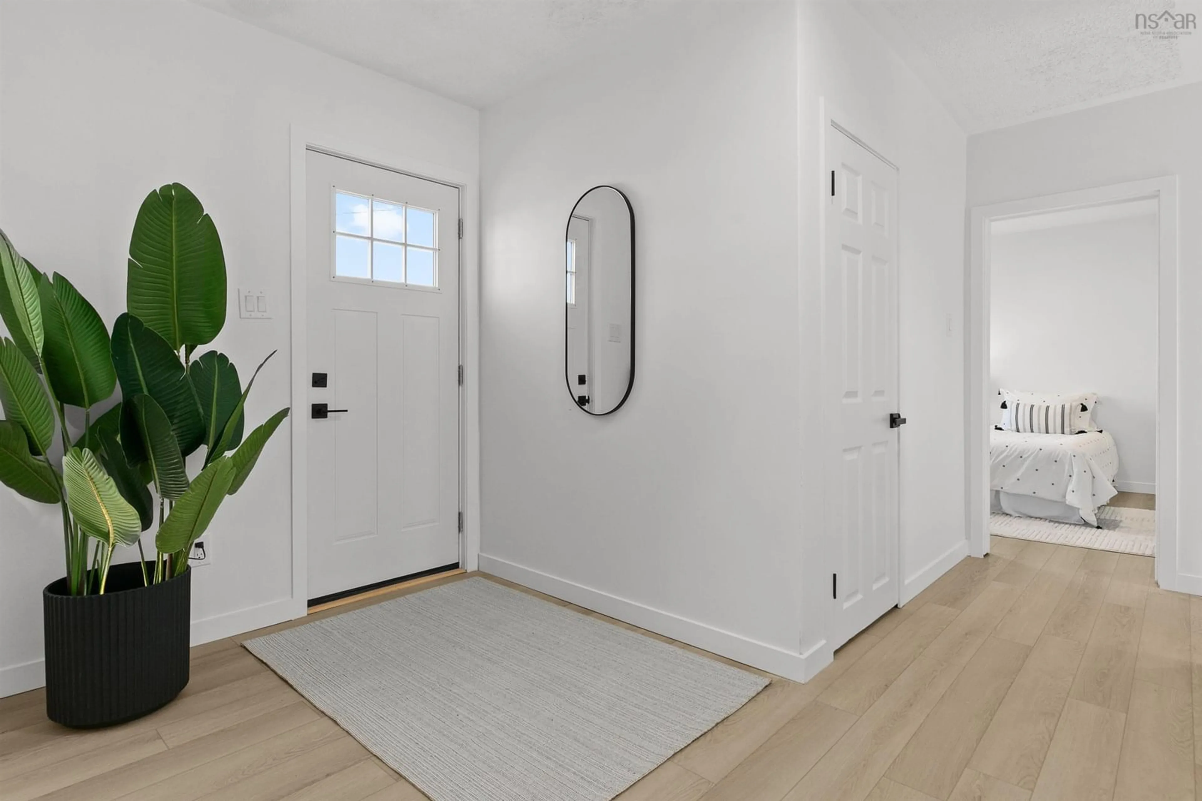 Indoor entryway, wood floors for 19 Beaver Cres, Cole Harbour Nova Scotia B2V 1C8