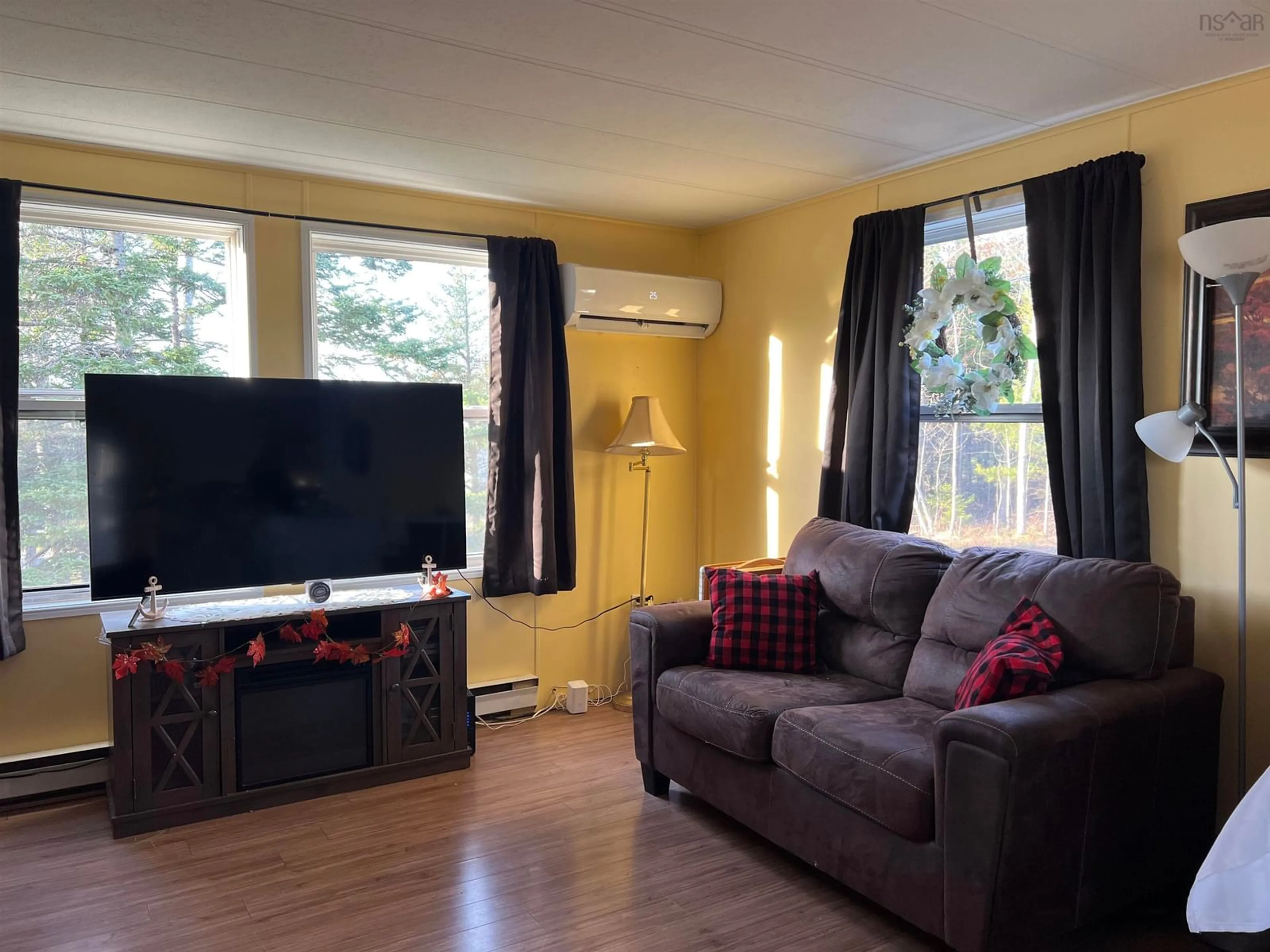 Living room, wood floors for 1066 Waddern's Crt, Westville Nova Scotia B0K 2A0