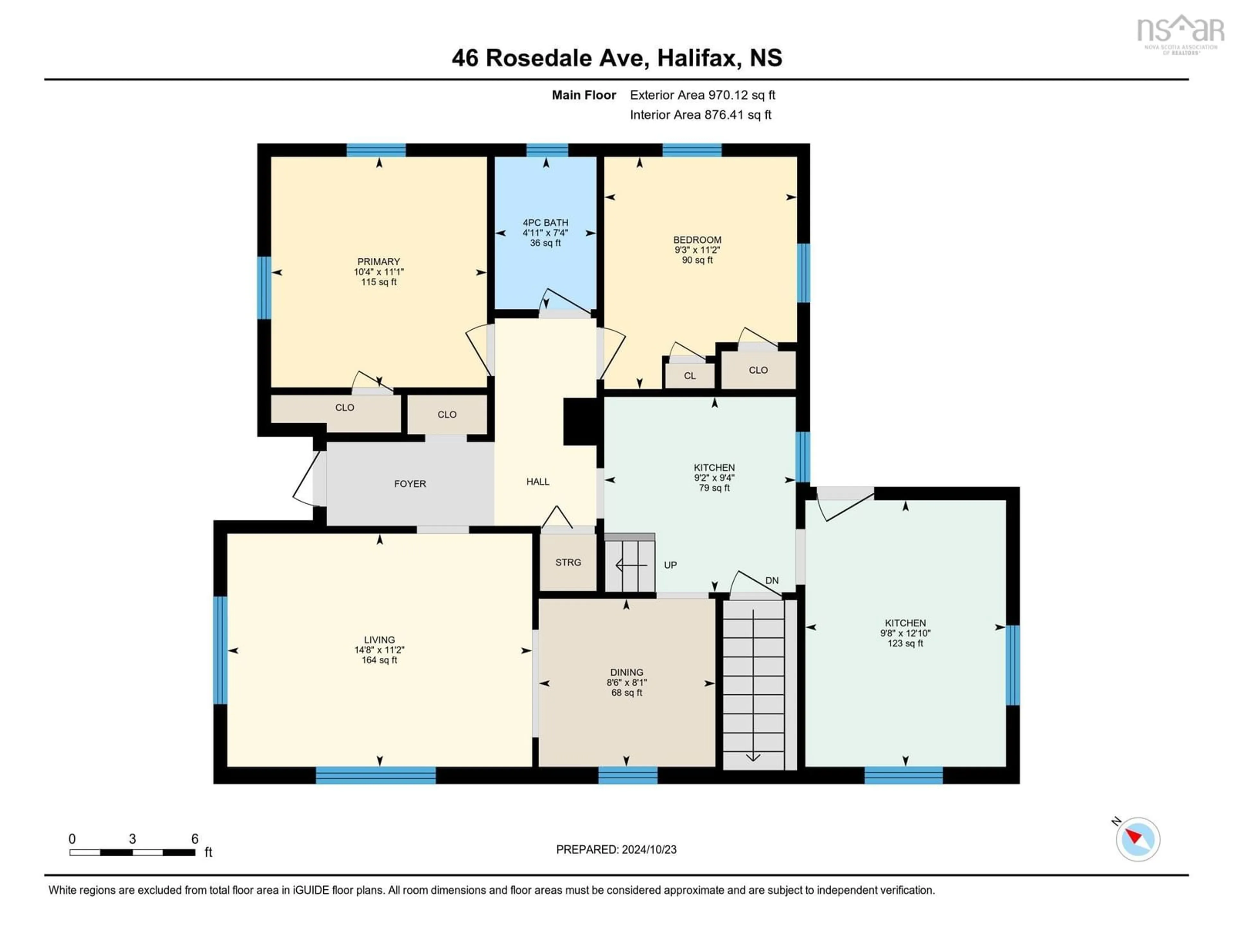 Floor plan for 46 Rosedale Avenue, Halifax Nova Scotia B3N 2J3