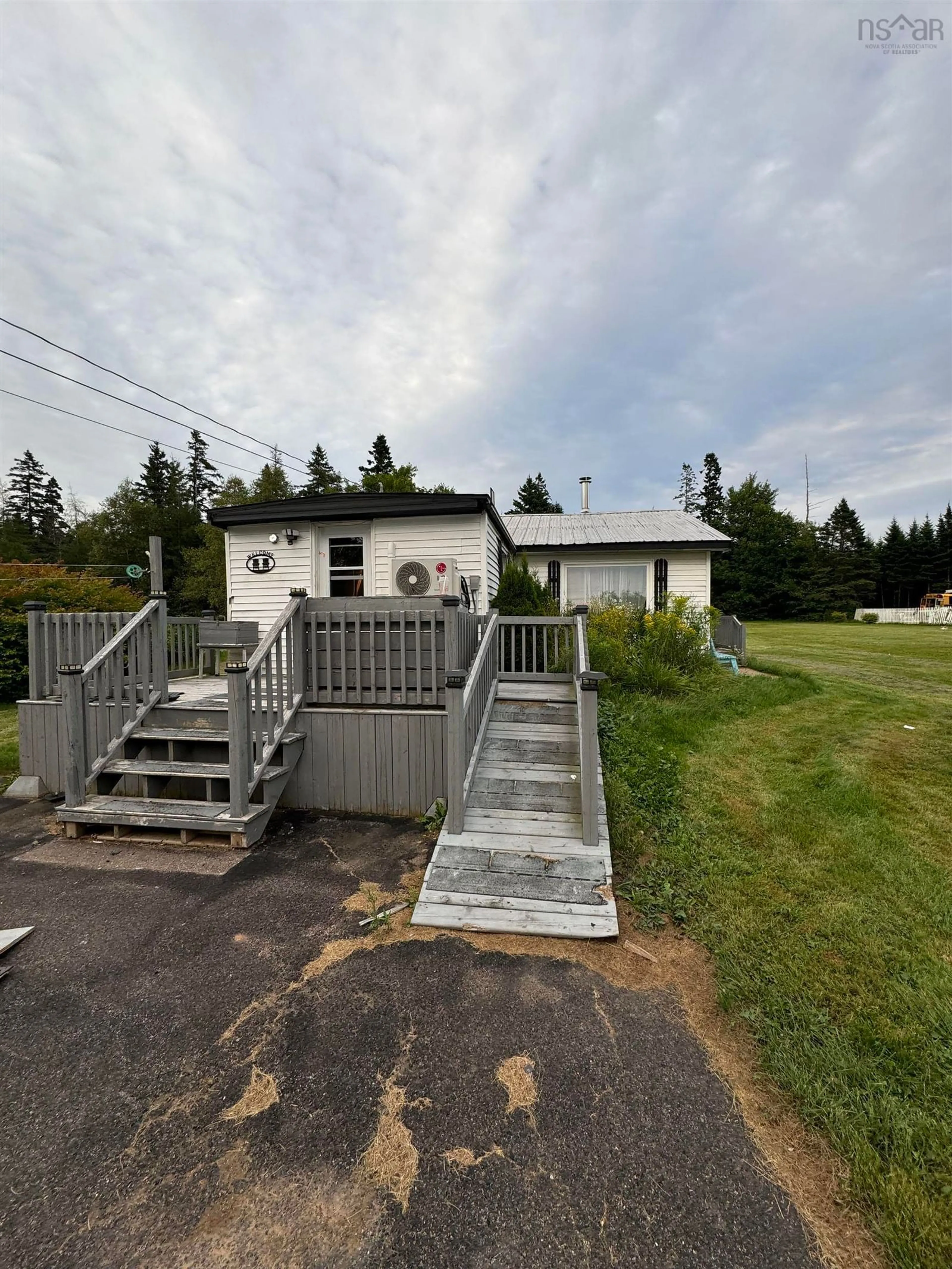 Frontside or backside of a home, the fenced backyard for 1062/1064 Crowes Mills Rd, Onslow Mountain Nova Scotia B0M 1G0