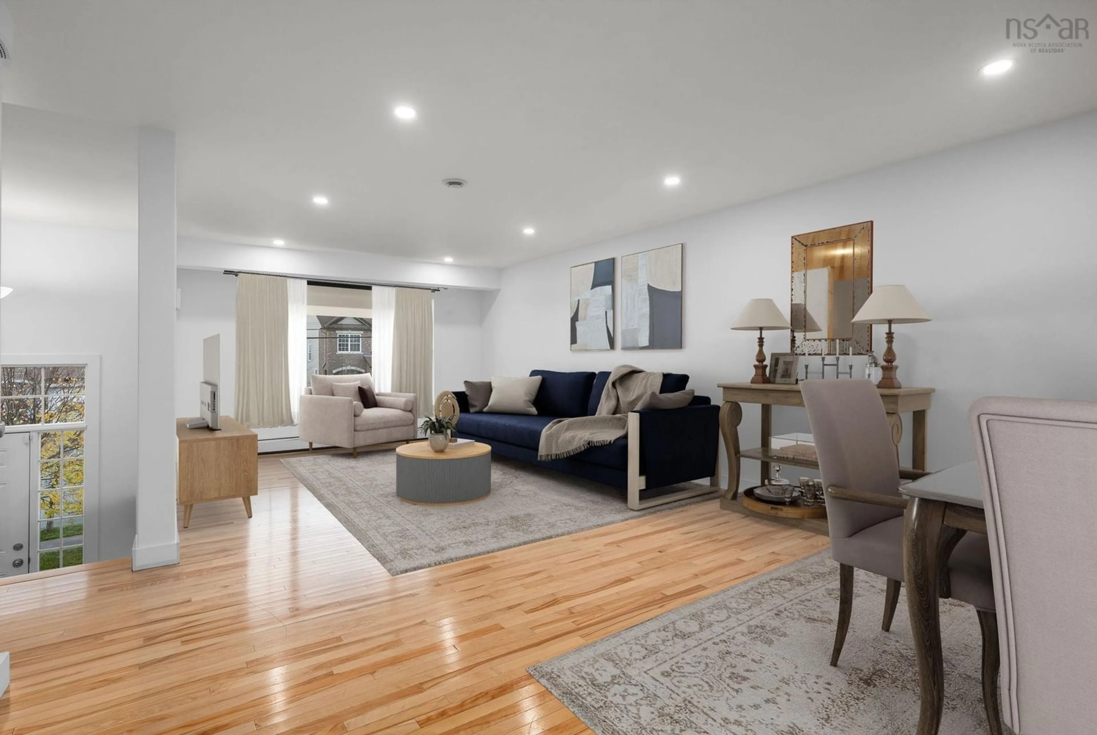 Living room, wood floors for 50 Morningfield Lane, Dartmouth Nova Scotia B2W 0J6