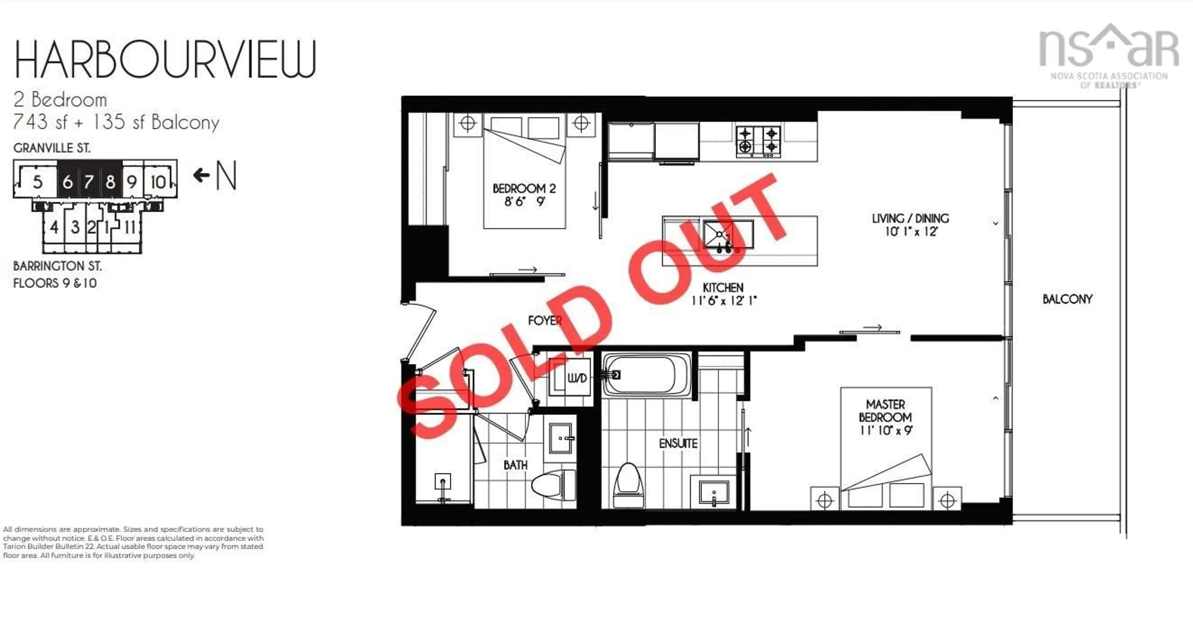 Floor plan for 1650 Granville St #1008, Halifax Nova Scotia B3J 0E1