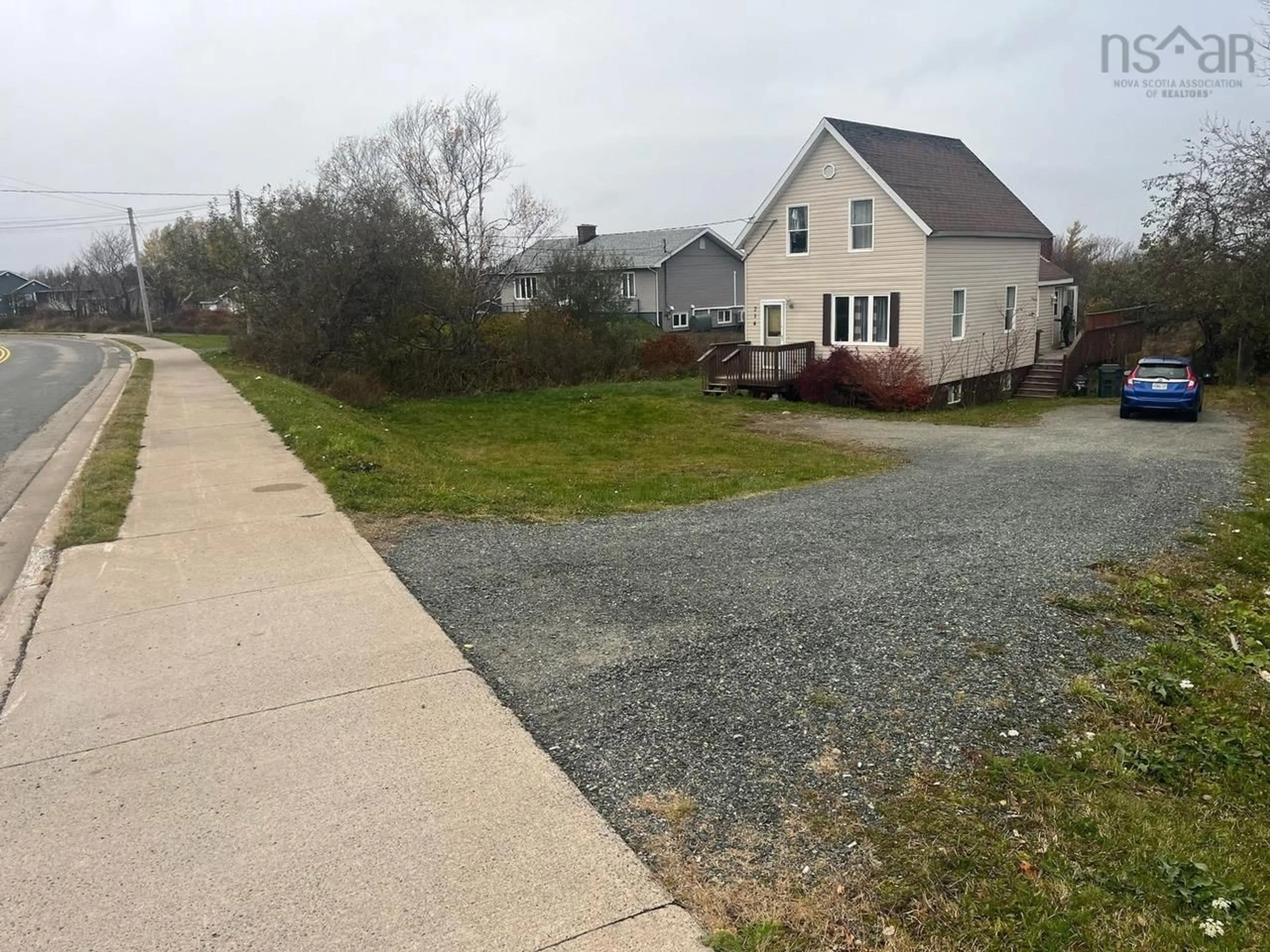 Frontside or backside of a home, the street view for 214 Centerville St, Reserve Mines Nova Scotia B1E 1A7