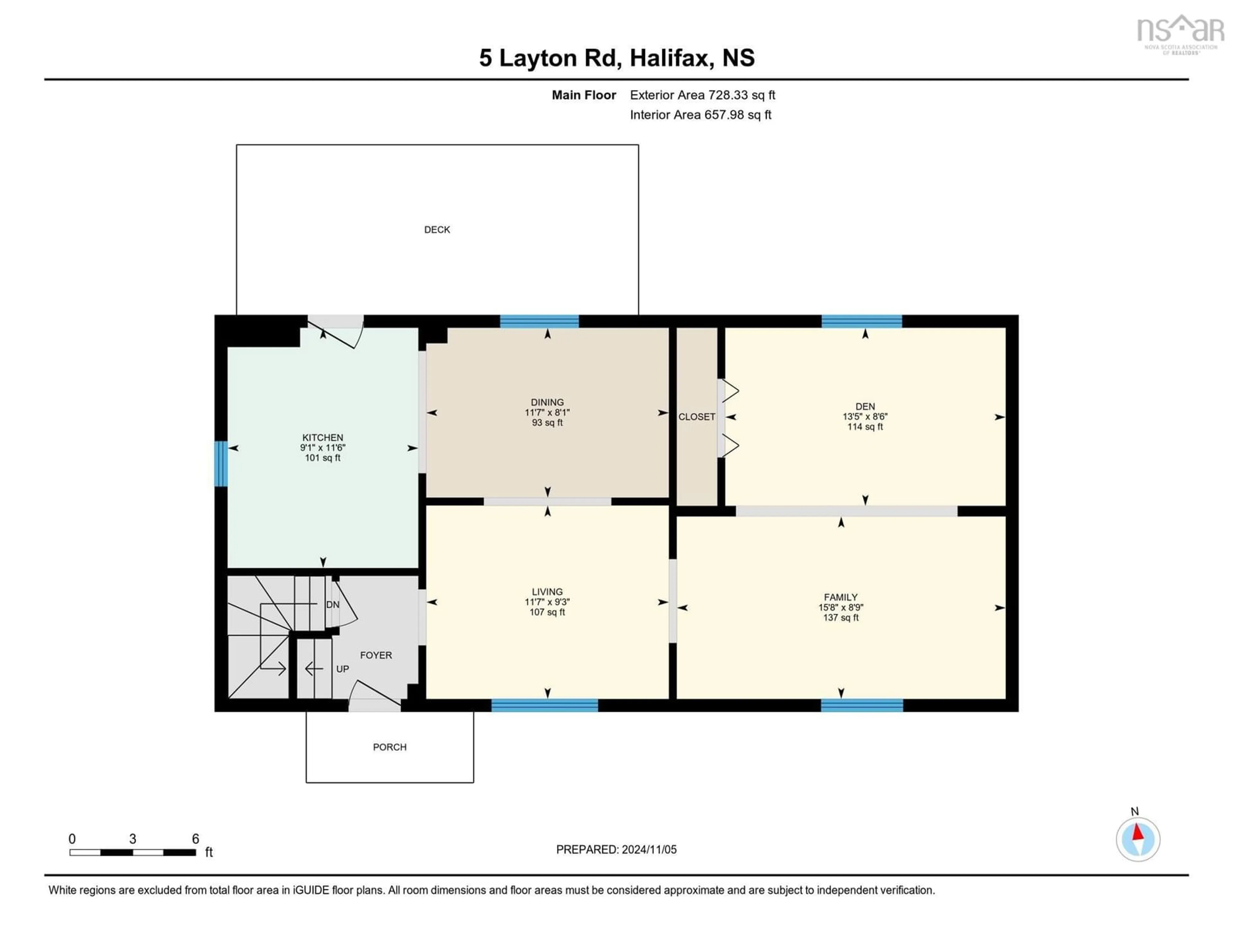 Floor plan for 5 Layton Rd, Halifax Nova Scotia B3P 1Z6