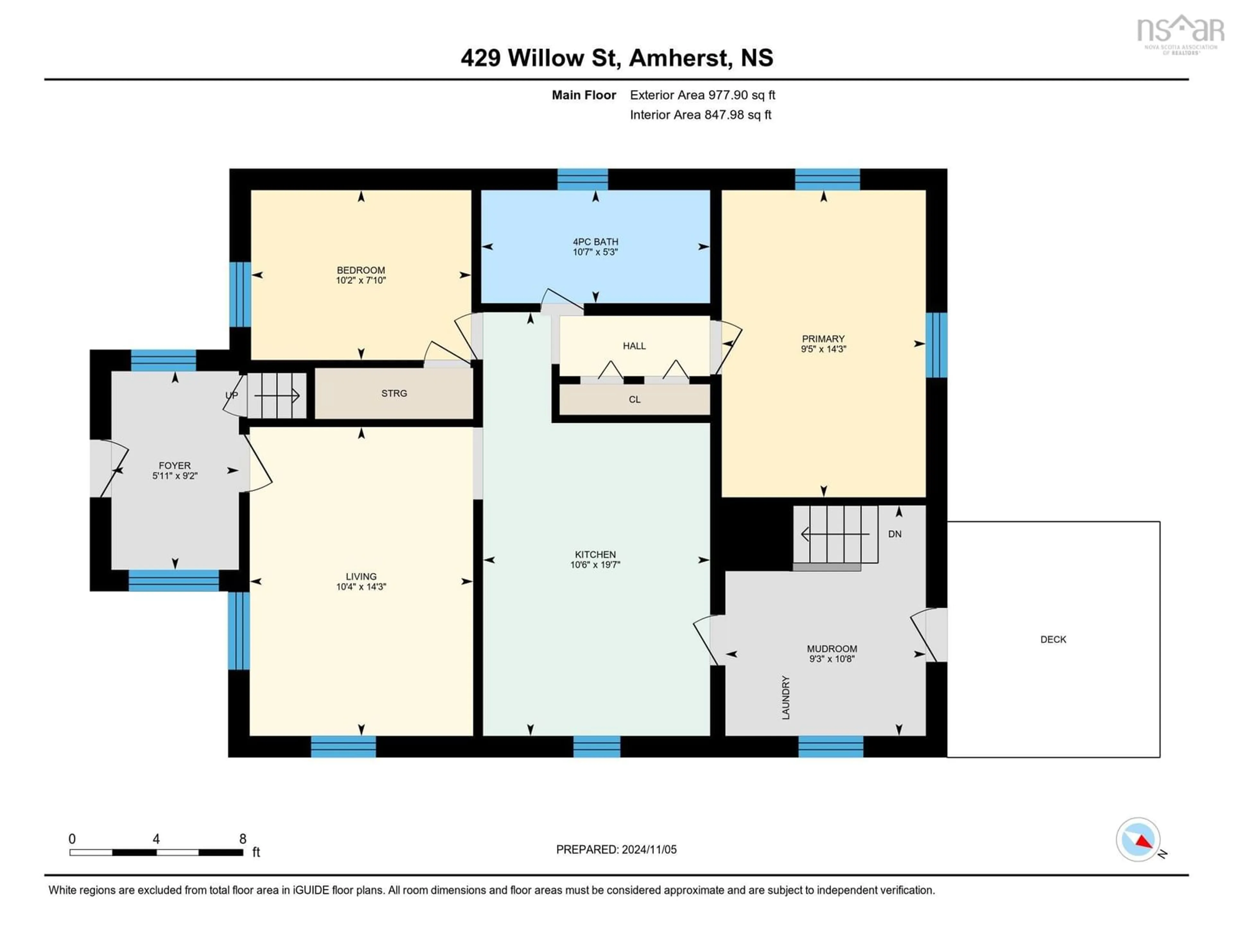 Floor plan for 429 Willow St, Brookdale Nova Scotia B4H 3Y3