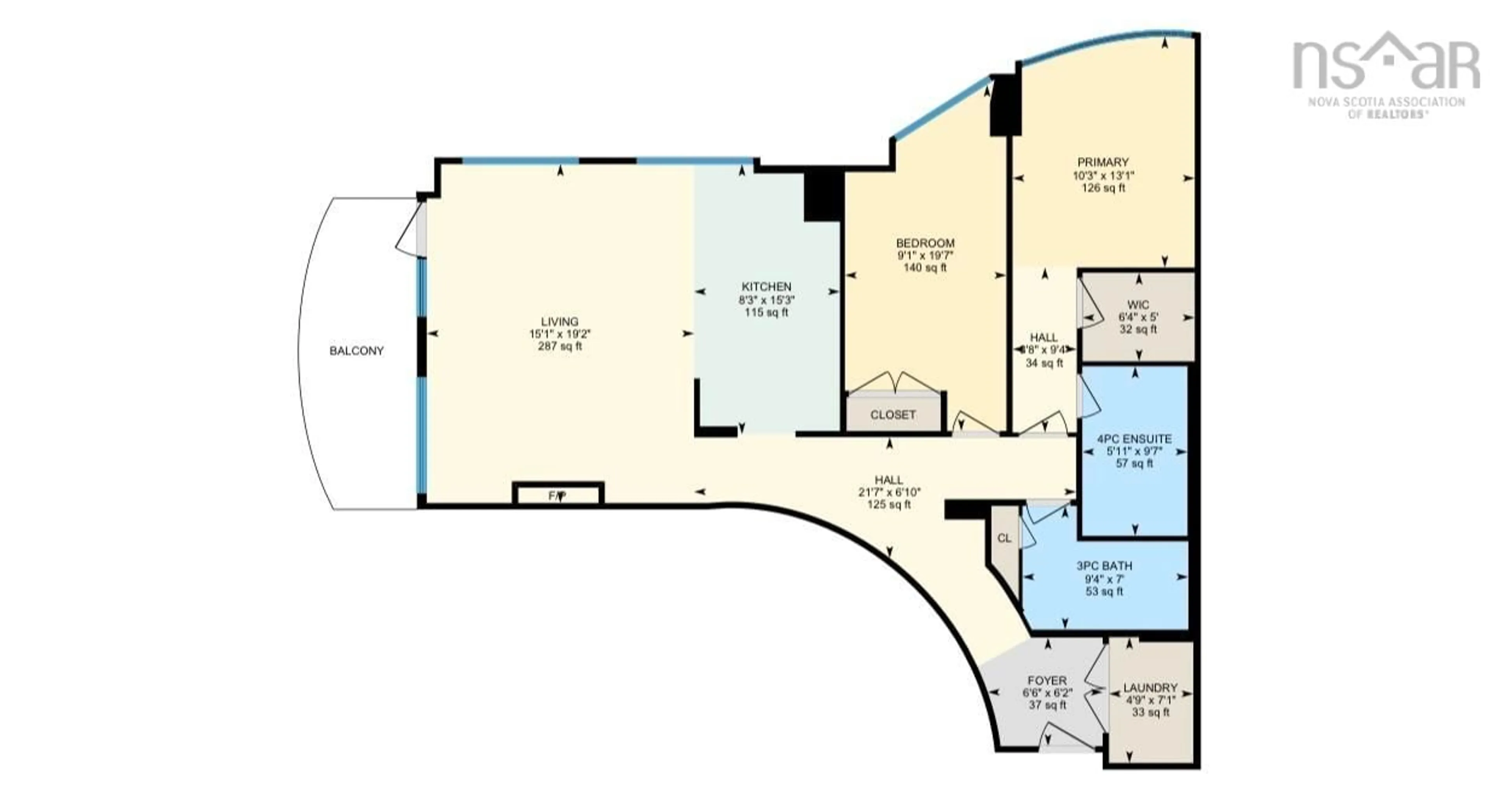 Floor plan for 1550 Dresden Row #1209, Halifax Nova Scotia B3J 4A2