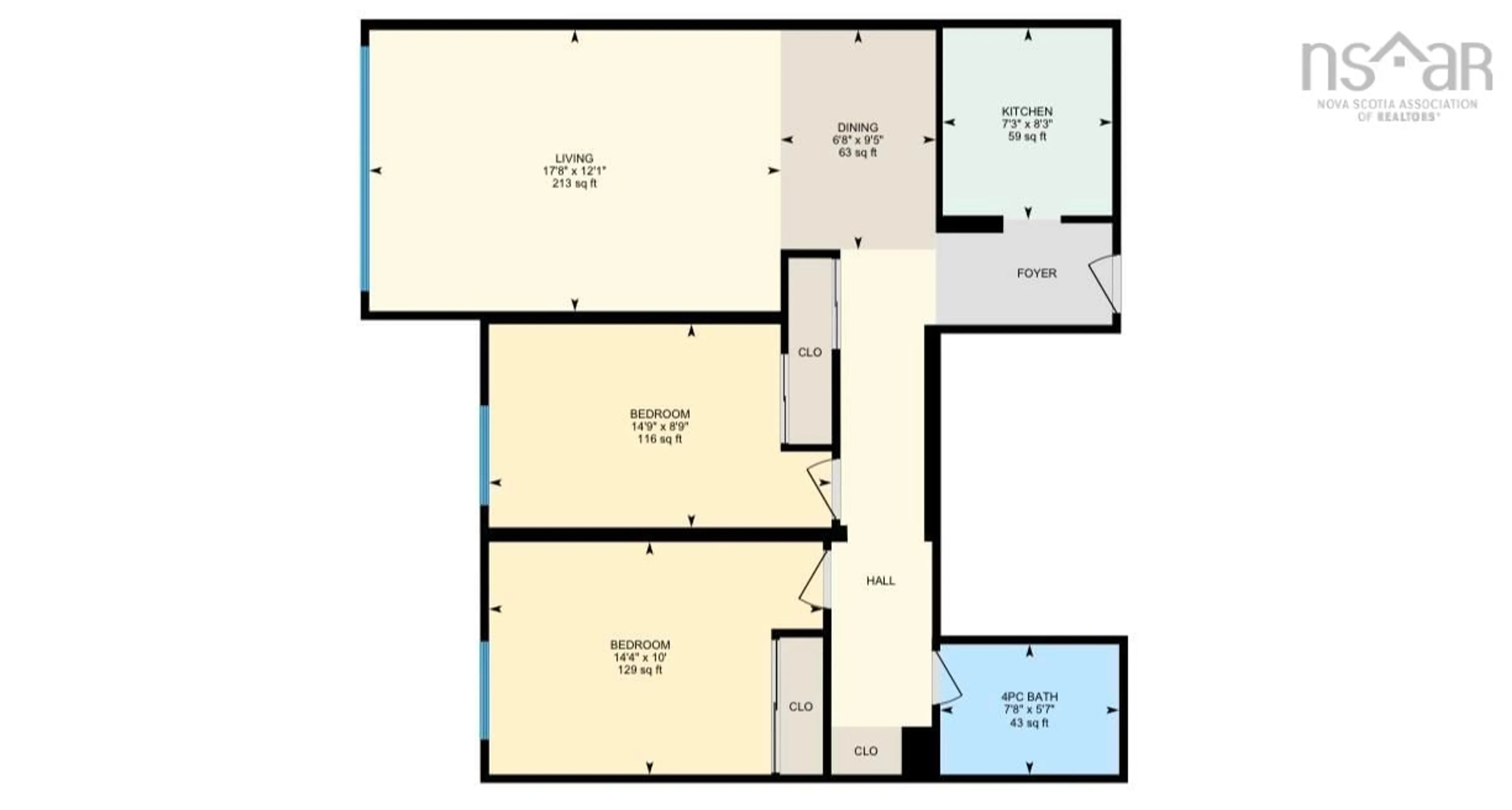 Floor plan for 5572 North Ridge Road #1206, Halifax Nova Scotia B3K 5K2