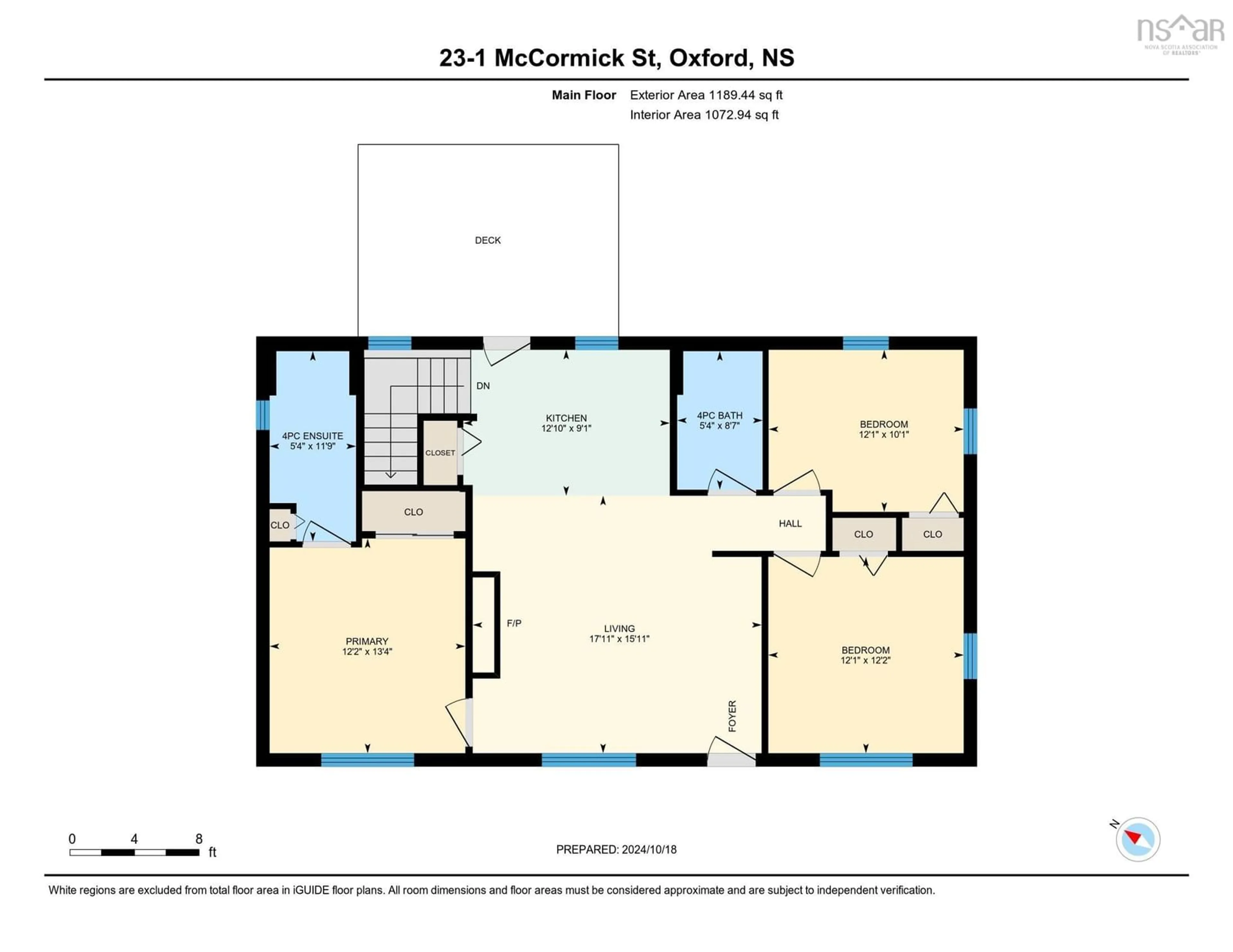 Floor plan for 23-1 Mccormick St, Oxford Nova Scotia B0M 1P0