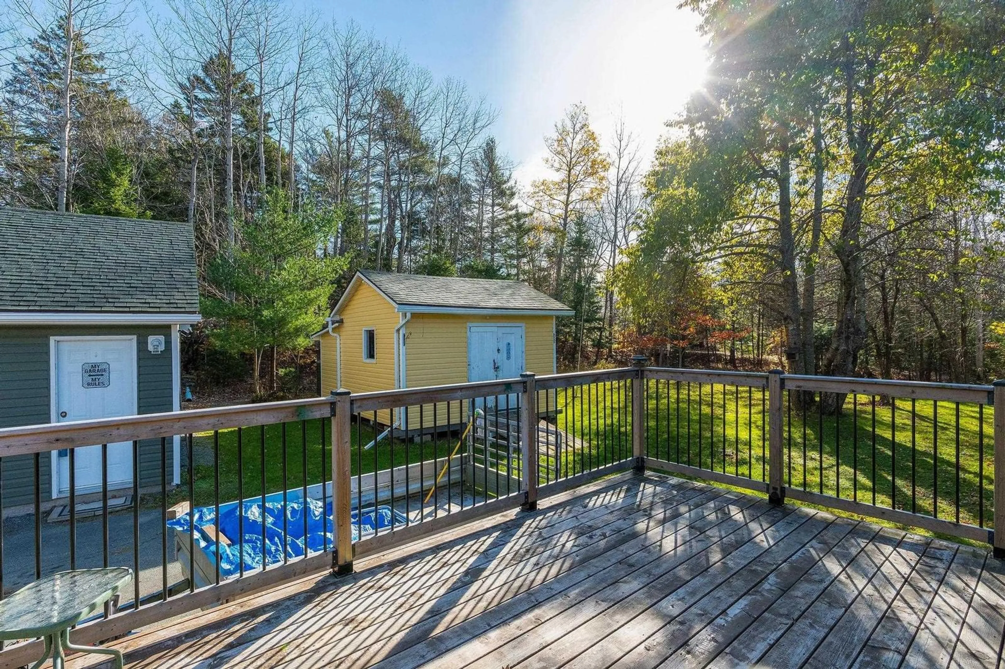 Patio, the fenced backyard for 565 Beaver Bank Rd, Beaver Bank Nova Scotia B4G 1B8