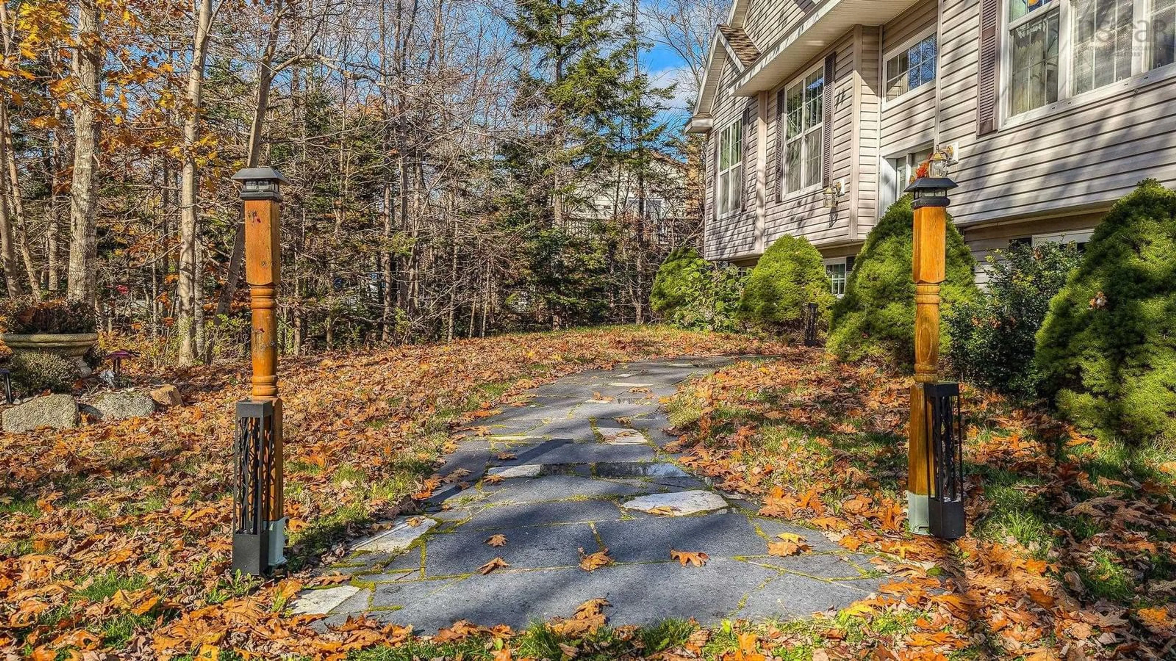 A pic from exterior of the house or condo, the fenced backyard for 648 Brookside Rd, Brookside Nova Scotia B3T 1T8