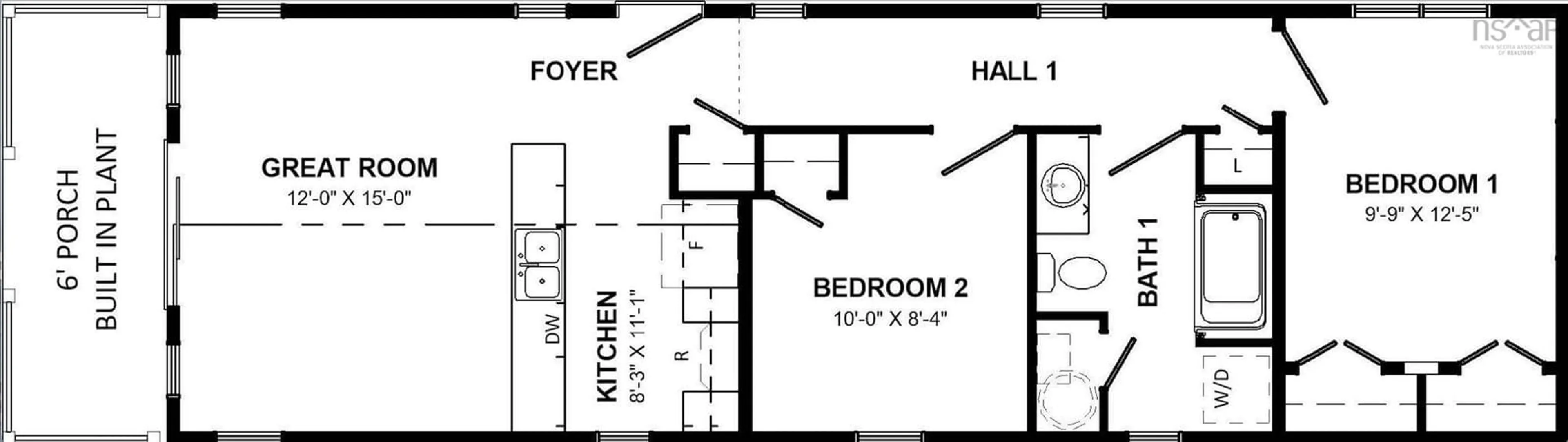 Floor plan for New Cheverie Rd #Lot 8, Lower Burlington Nova Scotia B0N 1E0