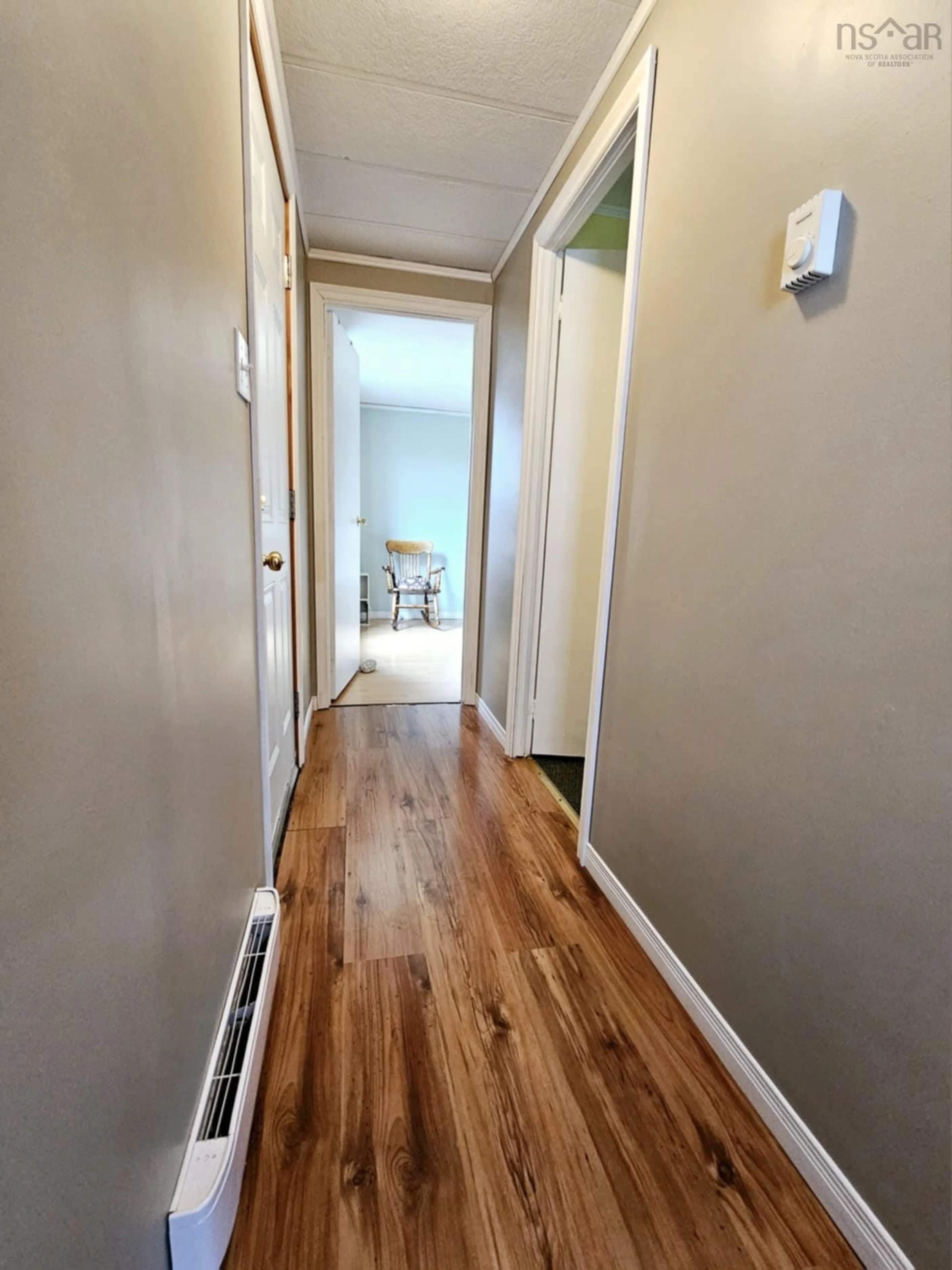 Indoor entryway, wood floors for 1460 Salmon River Rd, Salmon River Nova Scotia B6L 4E2