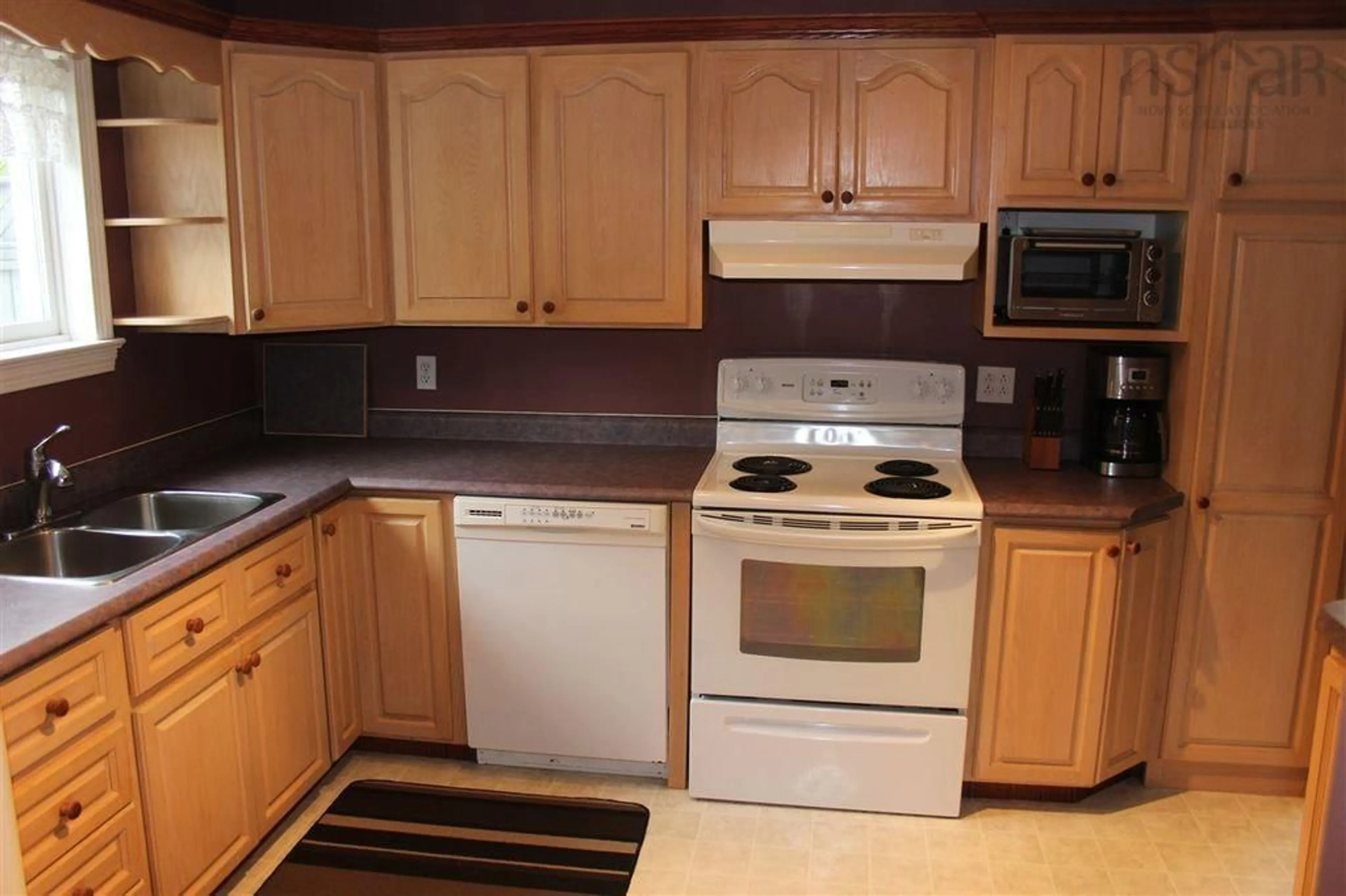 Standard kitchen, wood floors, cottage for 55 Judy Anne Crt, Lower Sackville Nova Scotia B4C 3X8