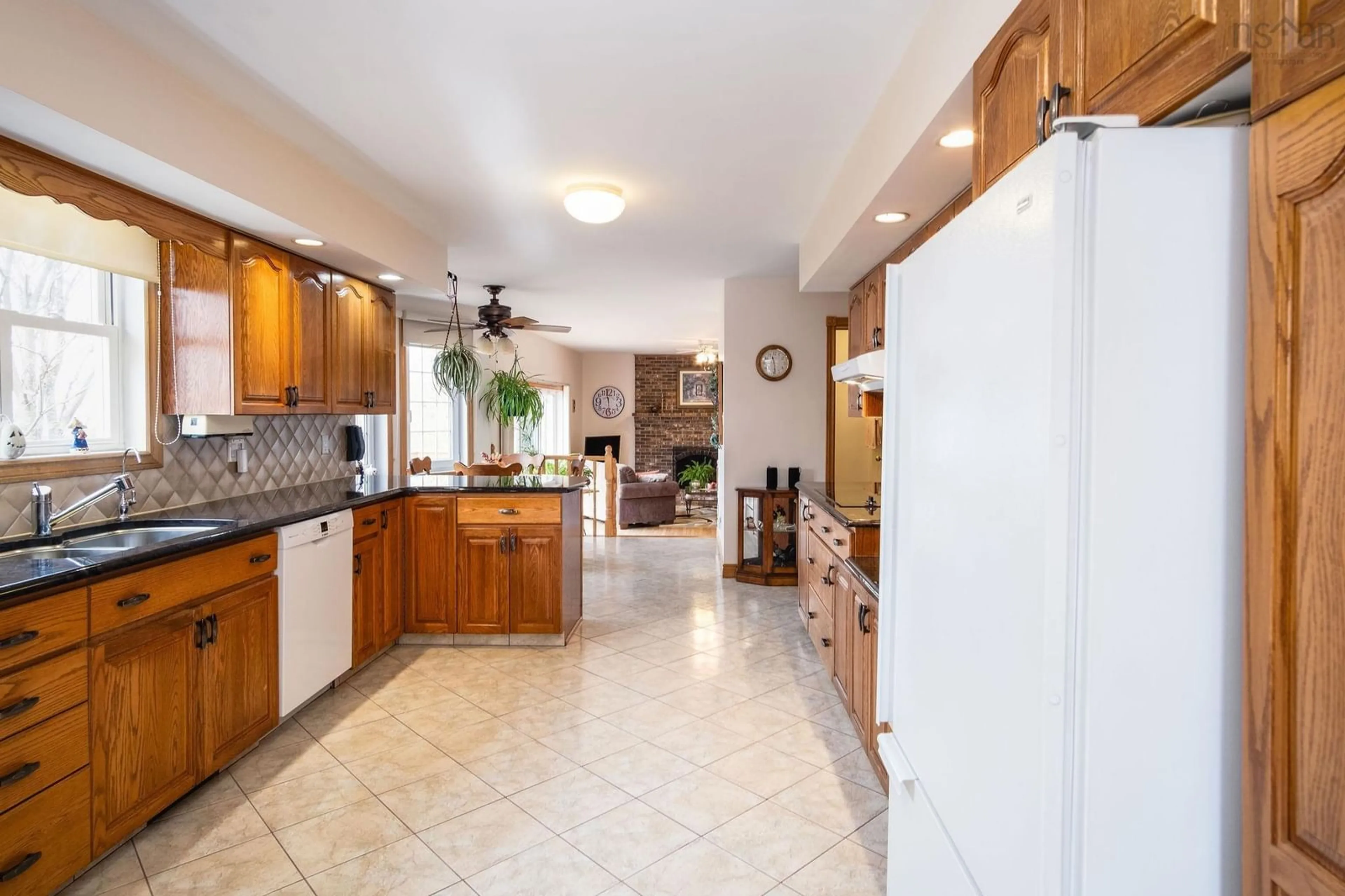 Open concept kitchen for 3537 No. 19 Hwy, Long Point Nova Scotia B9A 1A3