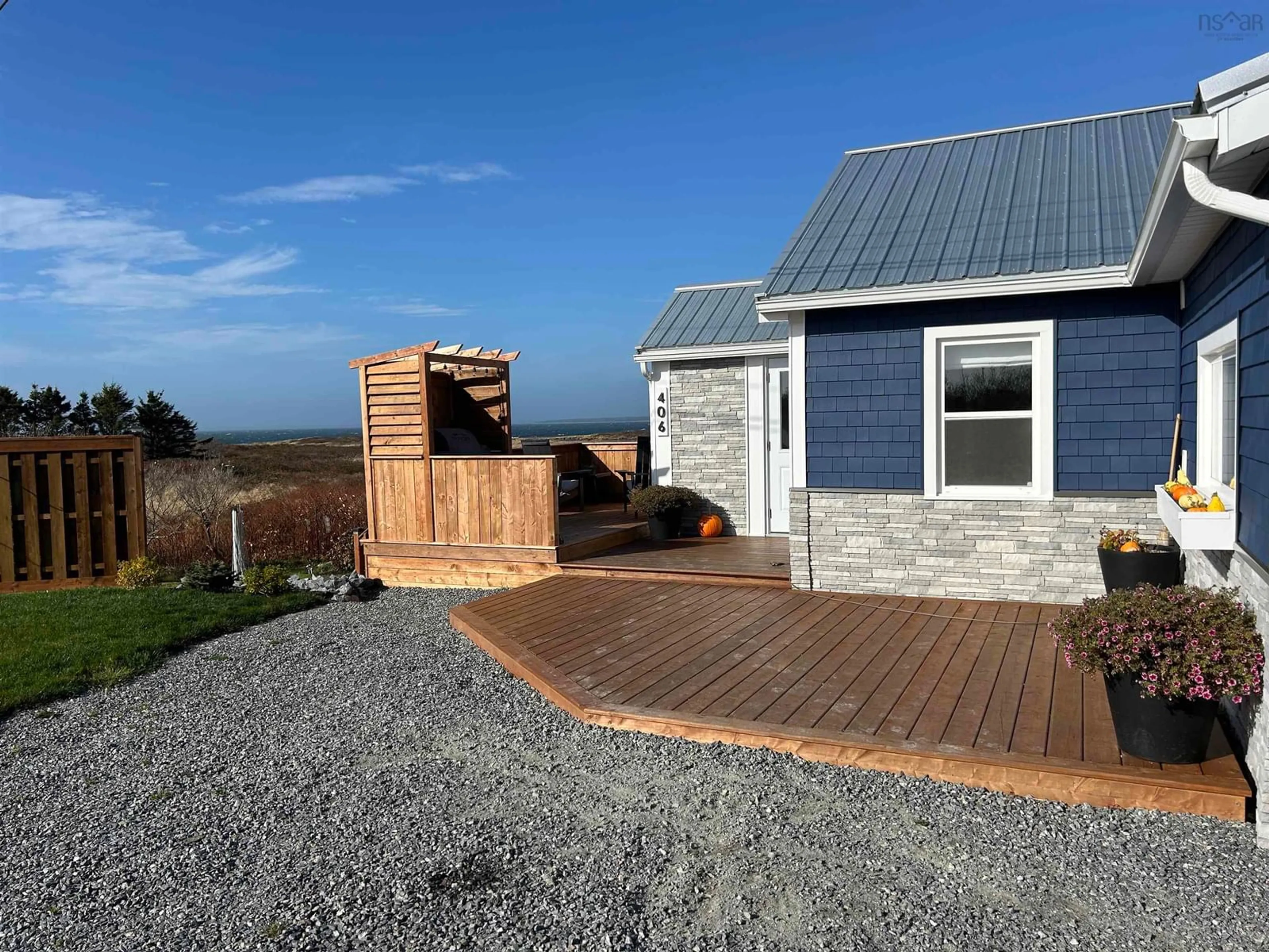 Patio, cottage for 406 Baccaro Rd, West Baccaro Nova Scotia B0W 1T0