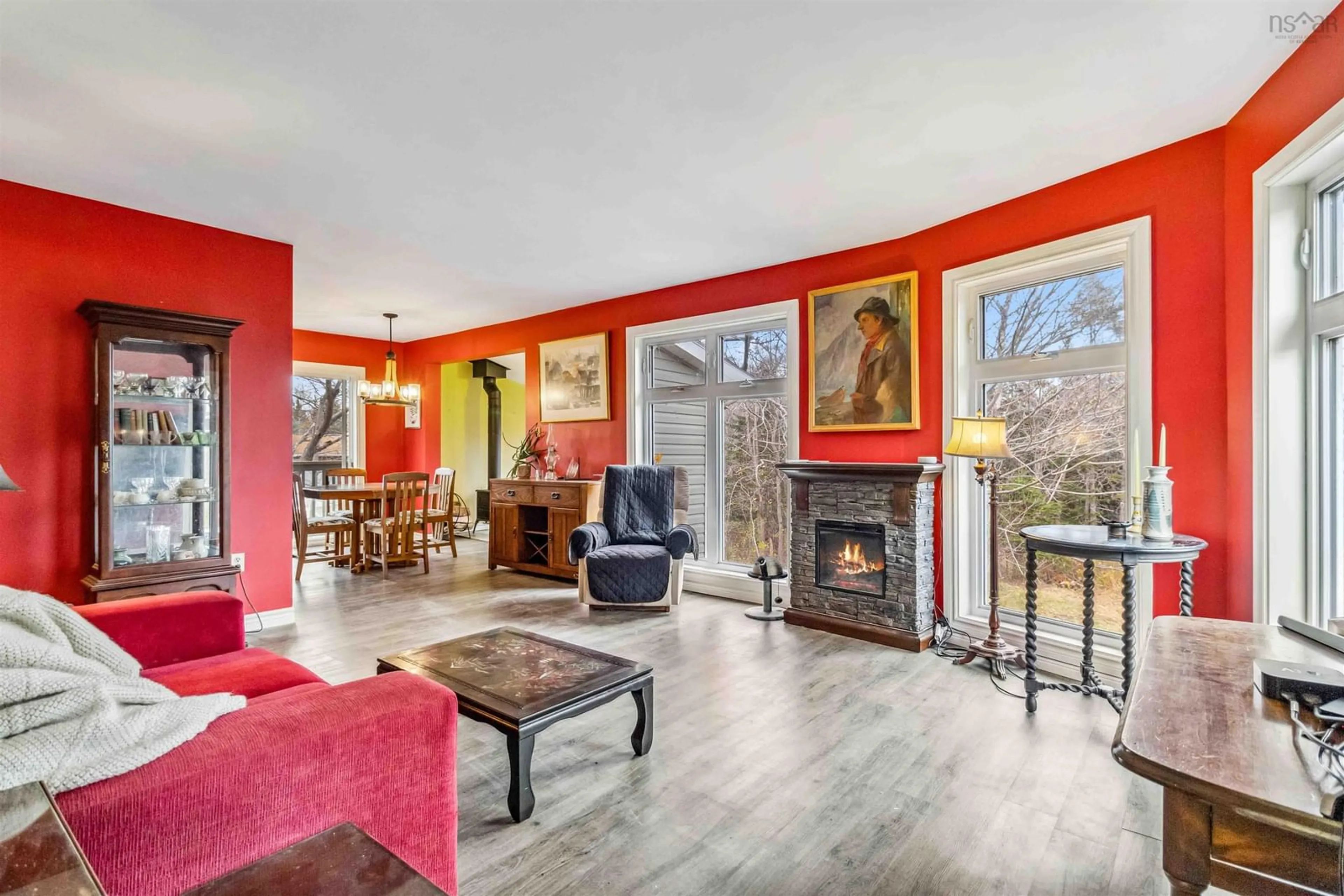 Living room, wood floors for 922 Herring Cove Rd, Herring Cove Nova Scotia B3R 1Z6