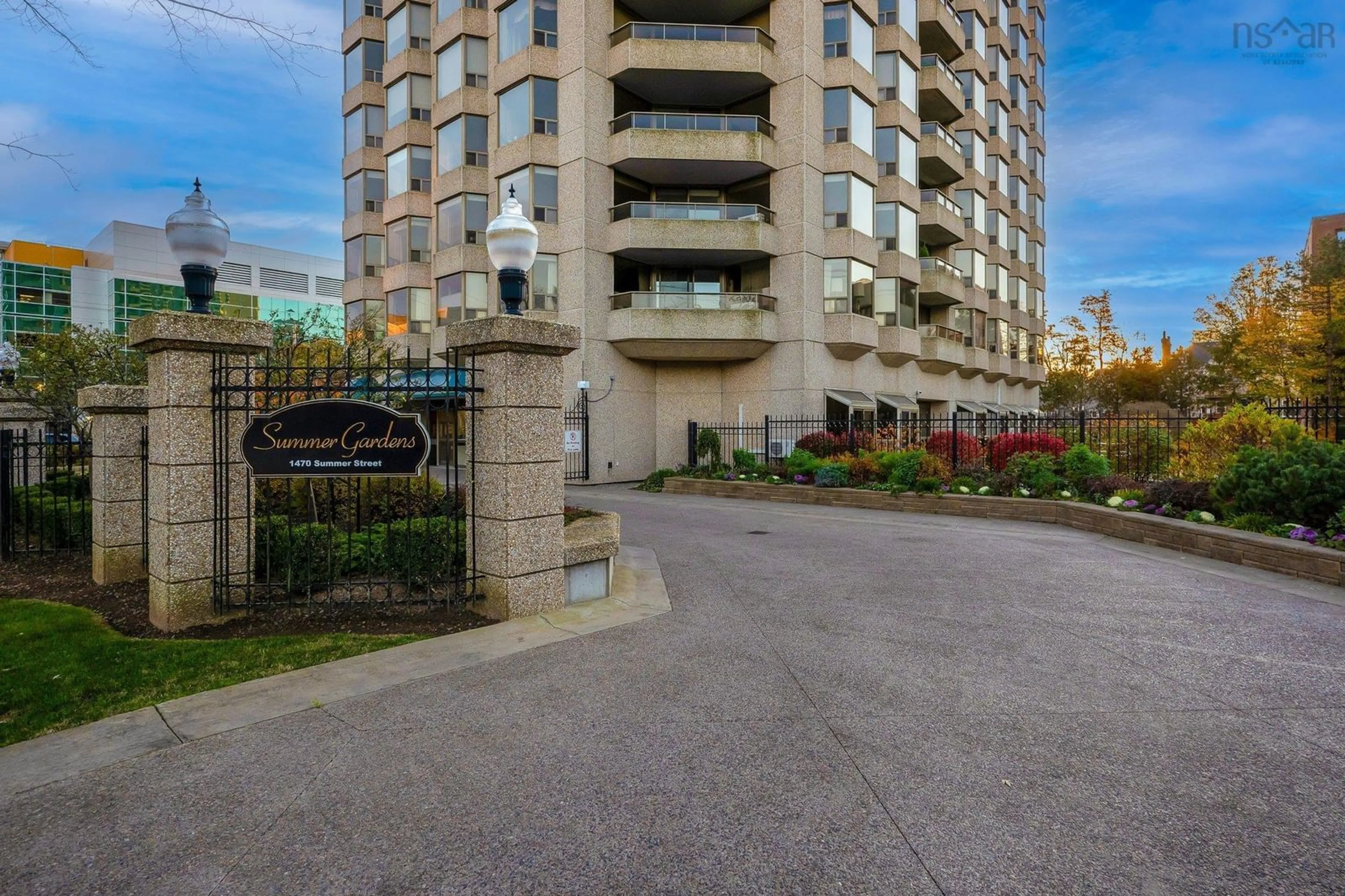 A pic from exterior of the house or condo, the street view for 1470 Summer St #1405, Halifax Nova Scotia B3H 3A3