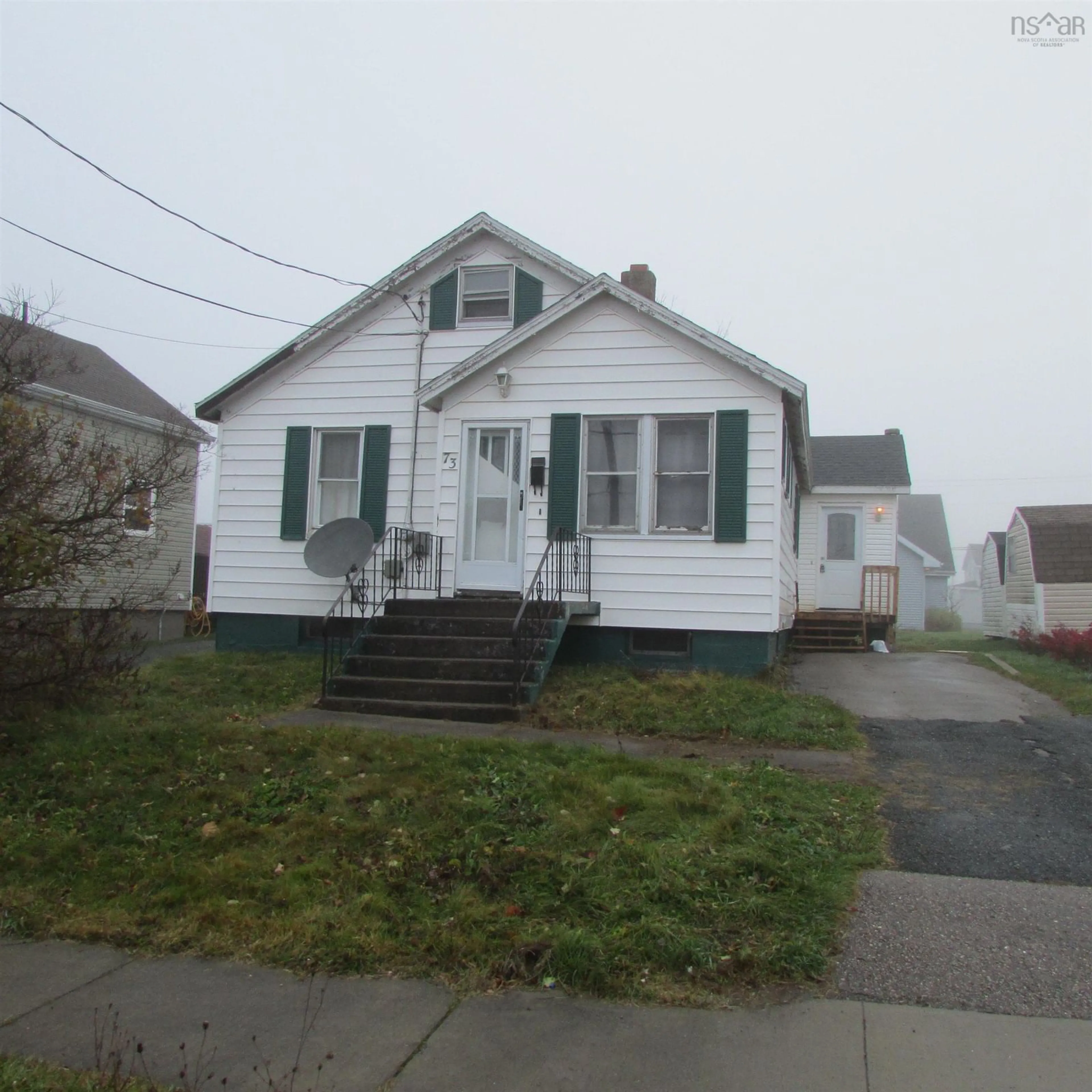 Frontside or backside of a home, the street view for 73 Willow St, Sydney Nova Scotia B1P 2A2