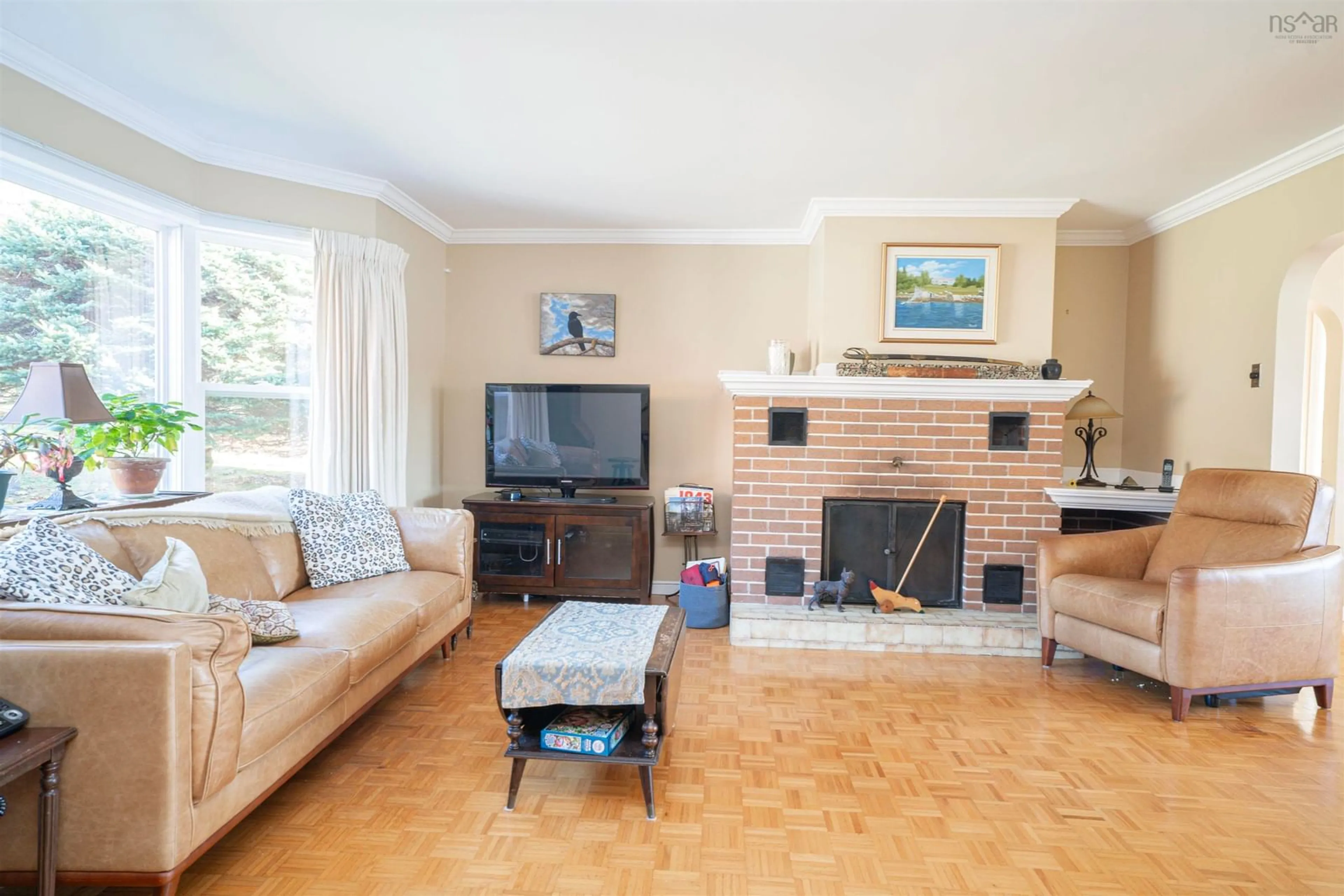 Living room, wood floors for 38 Moores Rd, Glen Margaret Nova Scotia B3Z 3G3