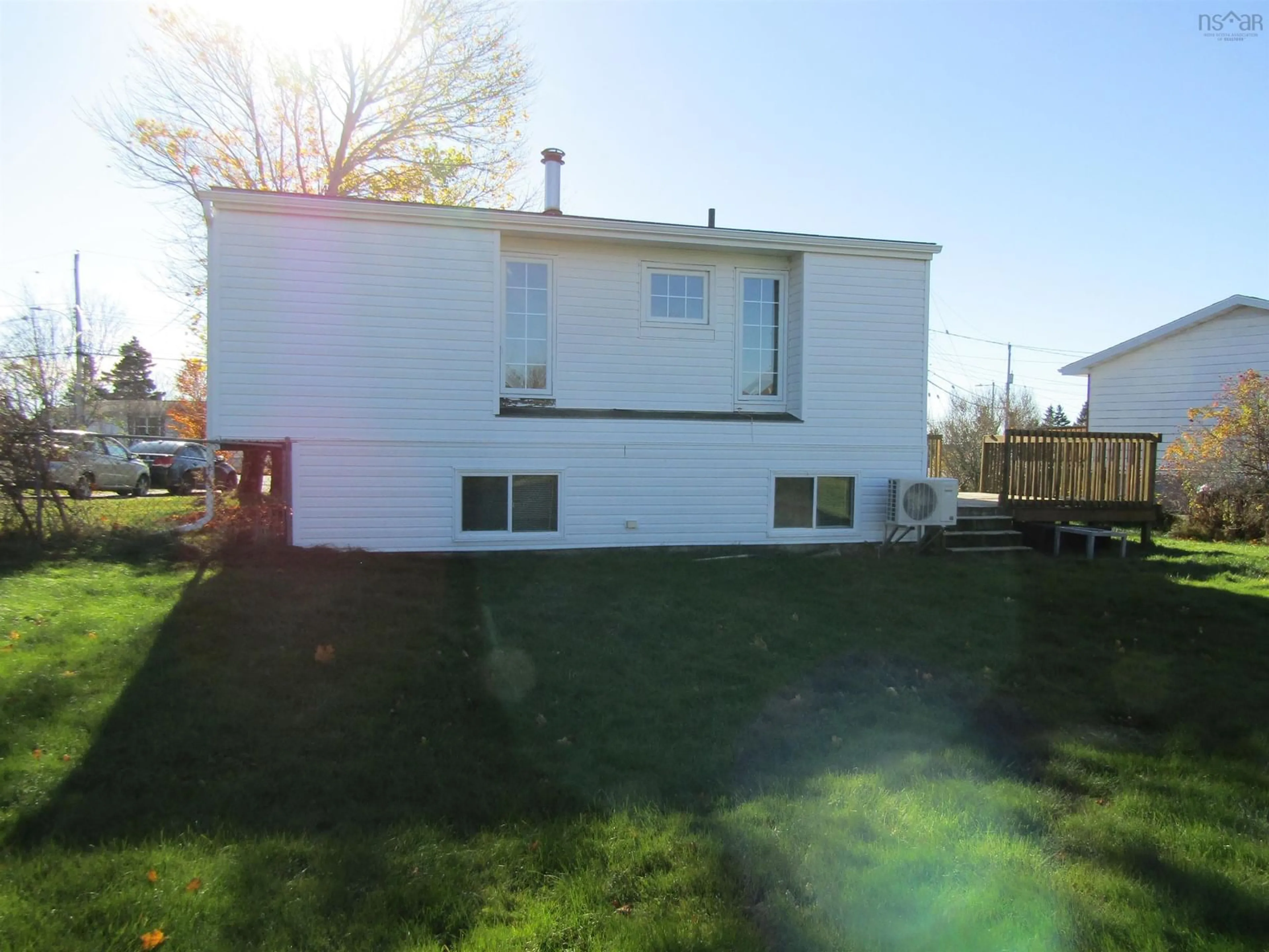 Frontside or backside of a home, the fenced backyard for 92 Redoubt Way, Eastern Passage Nova Scotia B3G 1E7