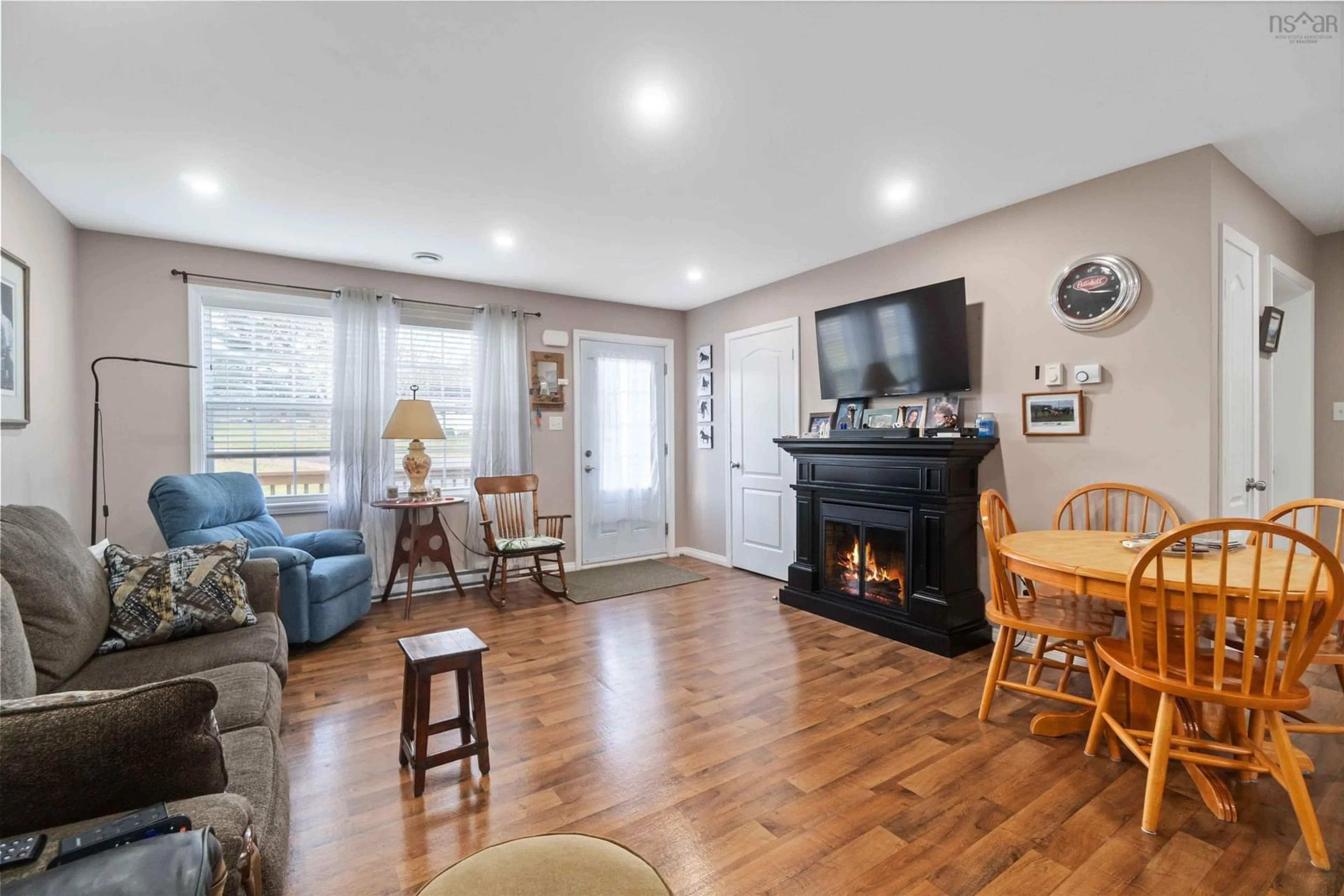 Living room, wood floors for 647/649 Truro Heights Rd, Truro Heights Nova Scotia B6L 1Y3