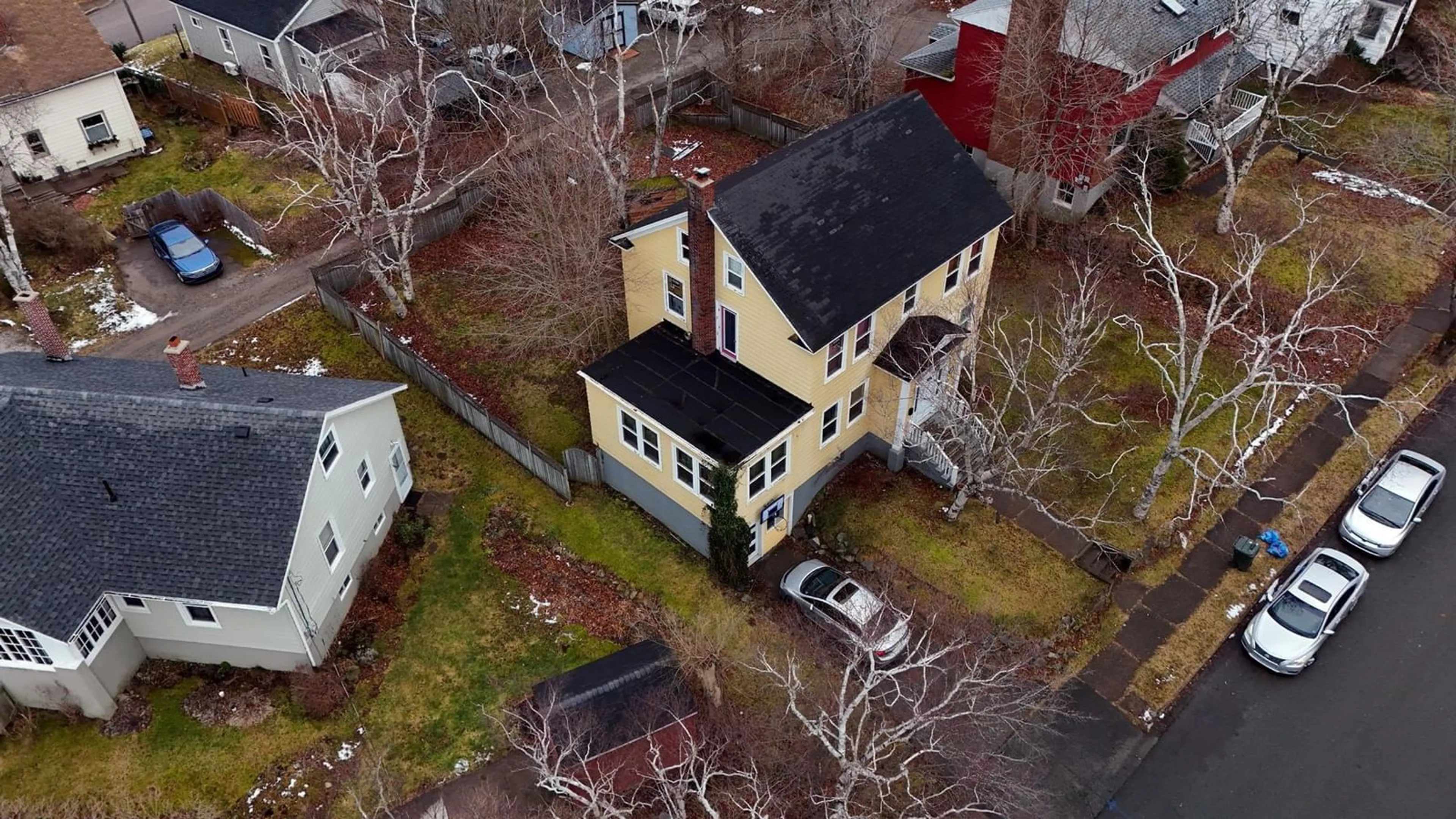 A pic from outside/outdoor area/front of a property/back of a property/a pic from drone, street for 201 South Bentinck St, Sydney Nova Scotia B1P 1X7