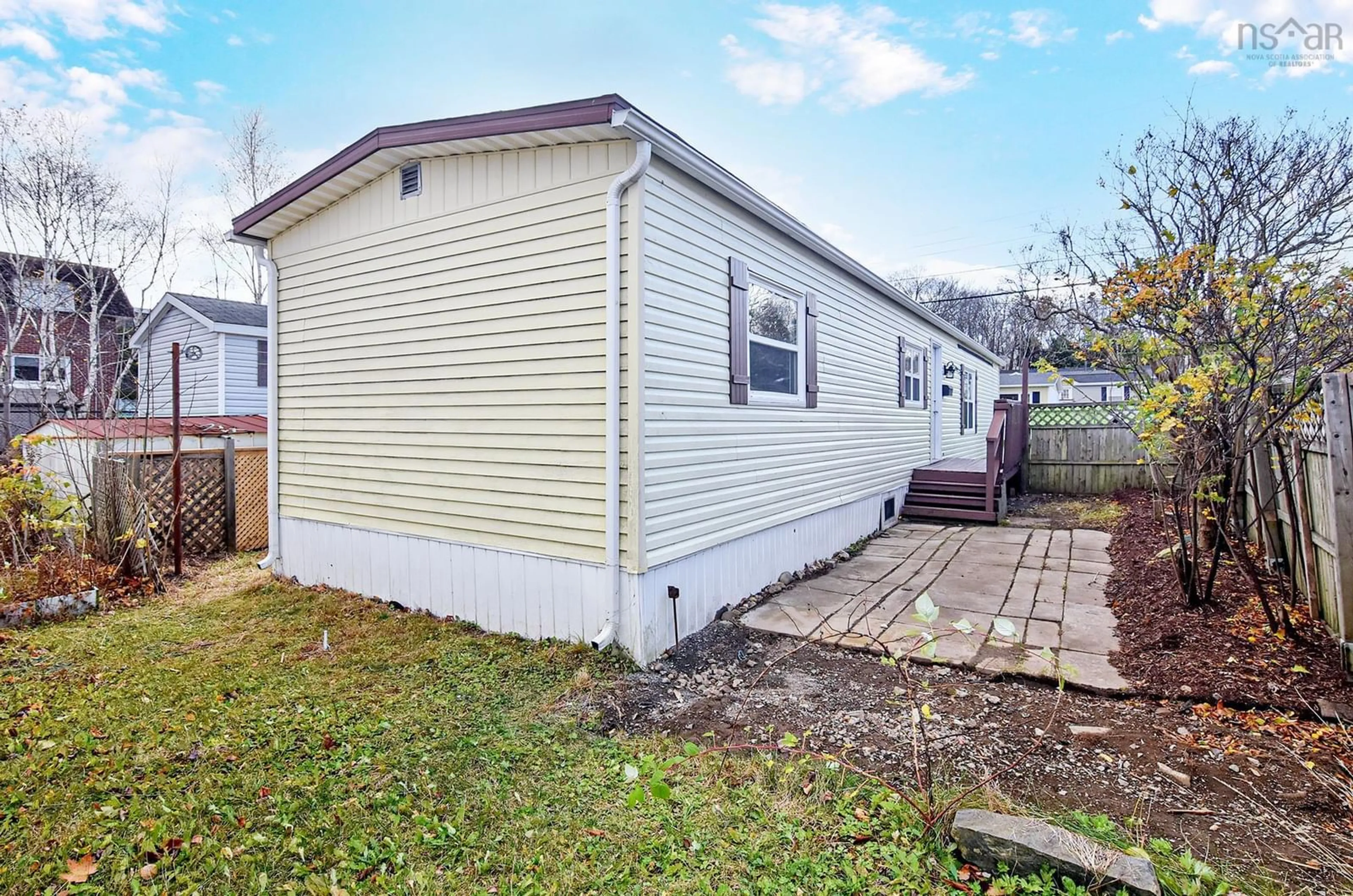 A pic from exterior of the house or condo, the fenced backyard for 3 Homeward Avenue, Halifax Nova Scotia B3M 2Z2