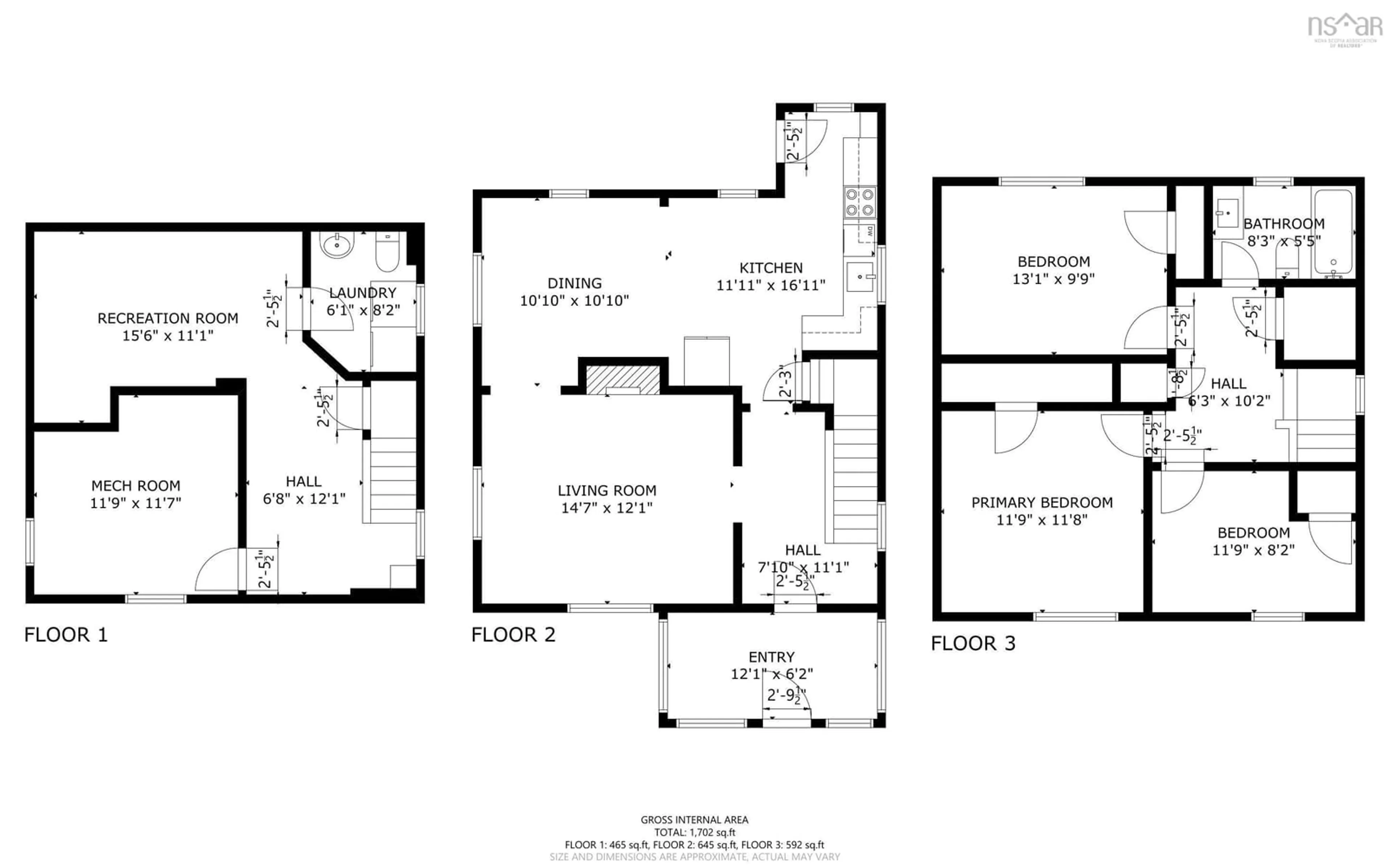 Floor plan for 967 Brussels St, Halifax Nova Scotia B3H 2S9