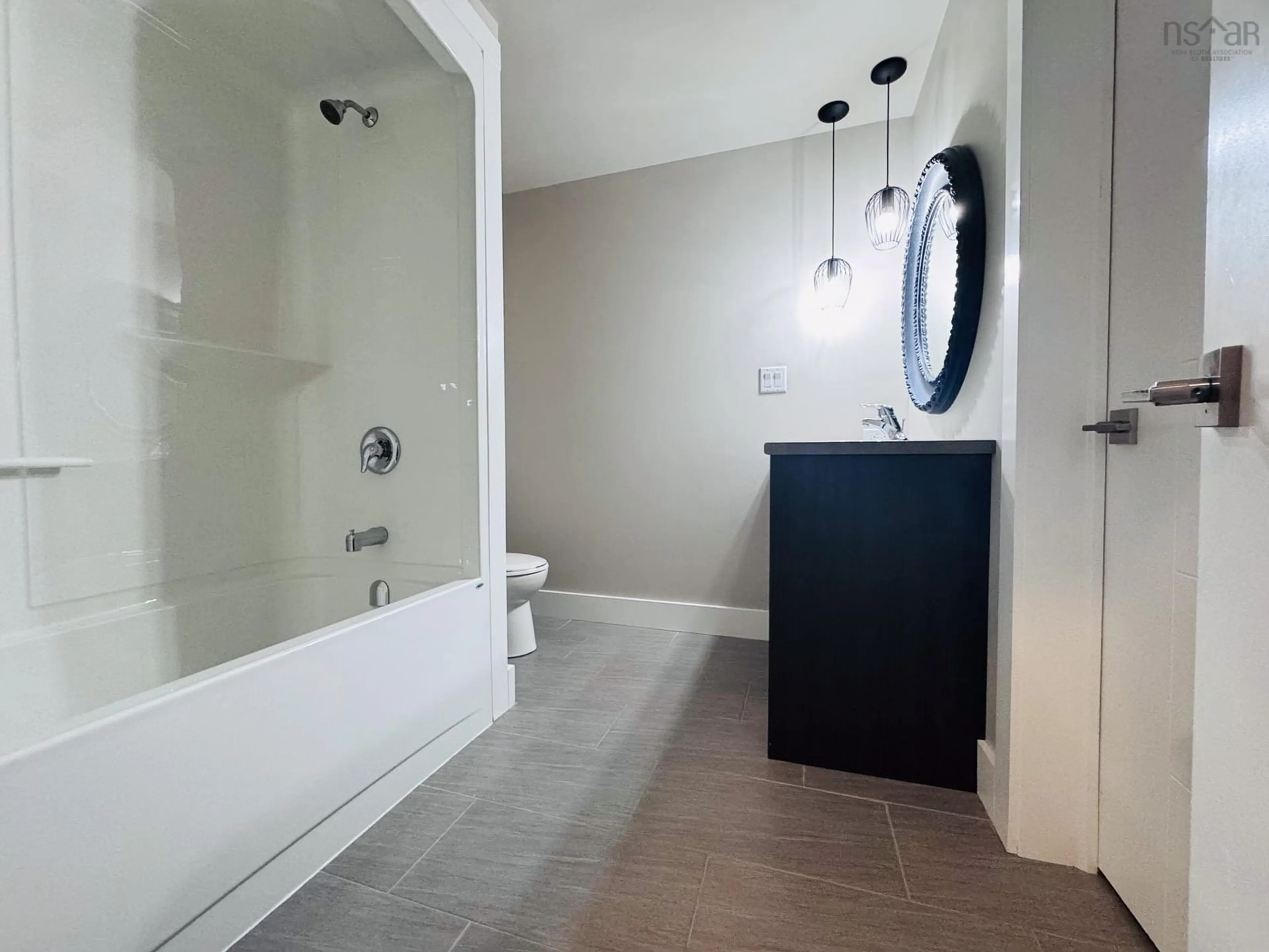 Contemporary bathroom, ceramic floors for 59 Evandale Lane, Bedford Nova Scotia B4B 0T1