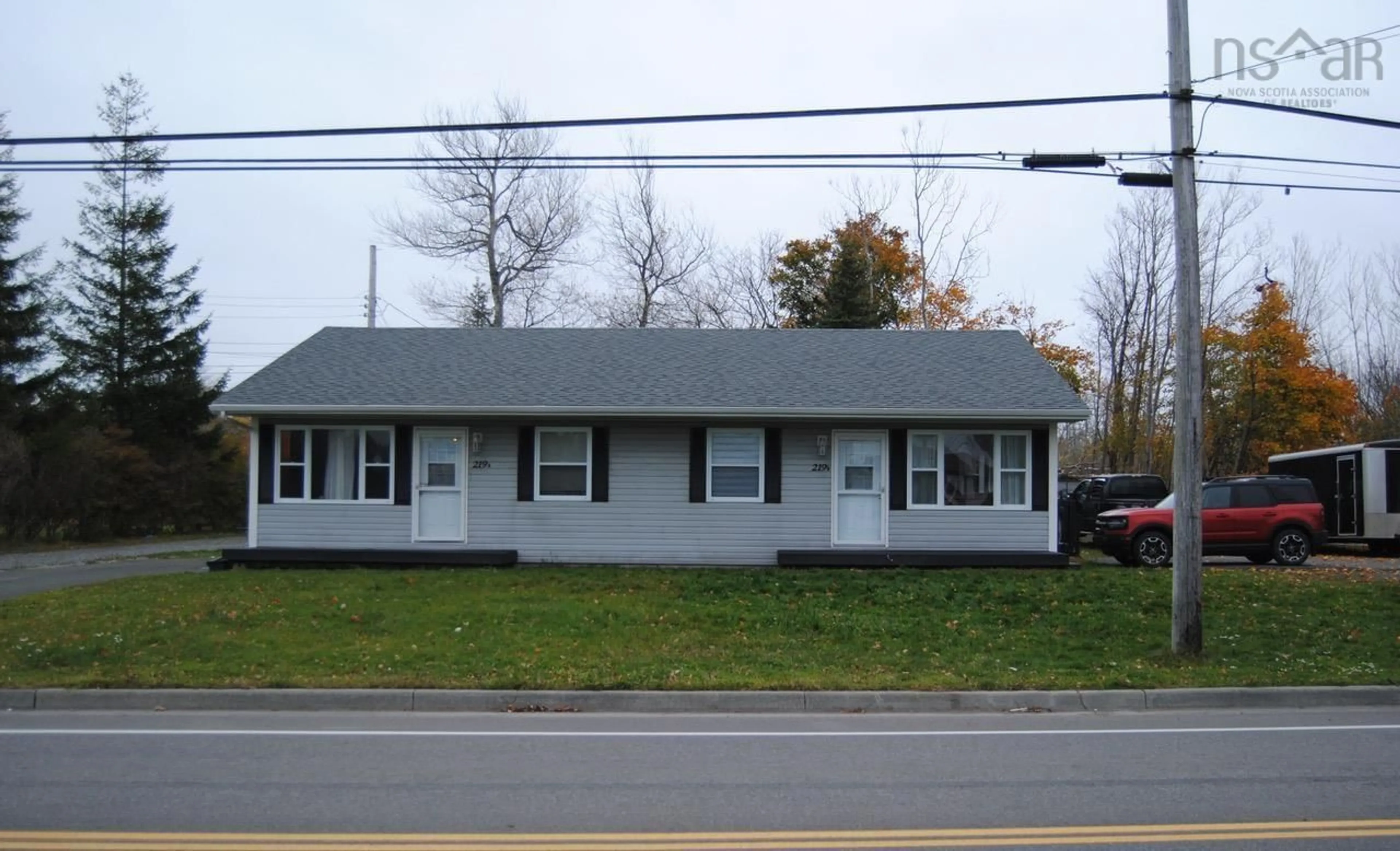 Frontside or backside of a home, the front or back of building for 219 Brookside St, Glace Bay Nova Scotia B1A 1L7