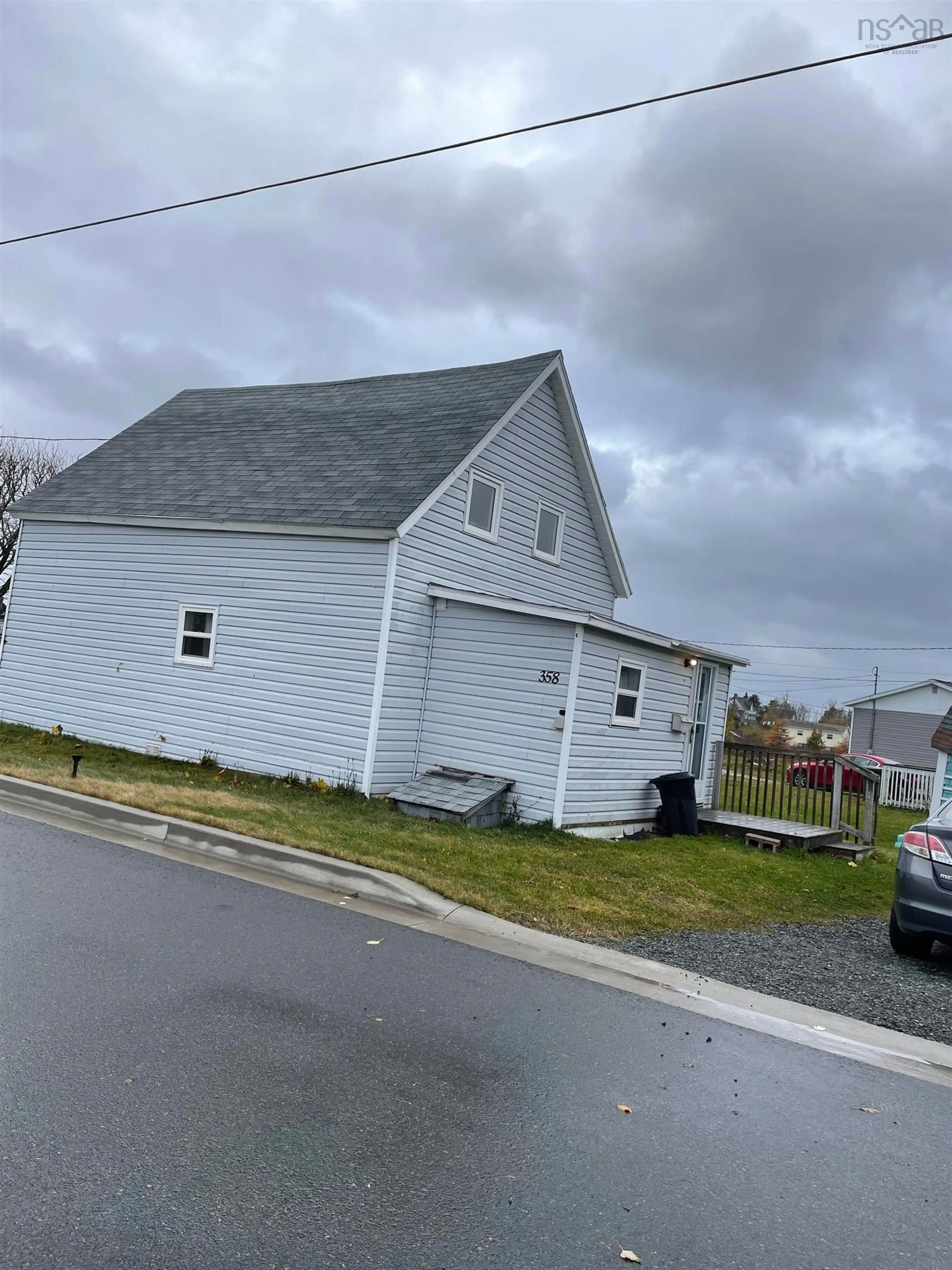 Frontside or backside of a home, the front or back of building for 358 Douglas Ave, Glace Bay Nova Scotia B1A 1C4