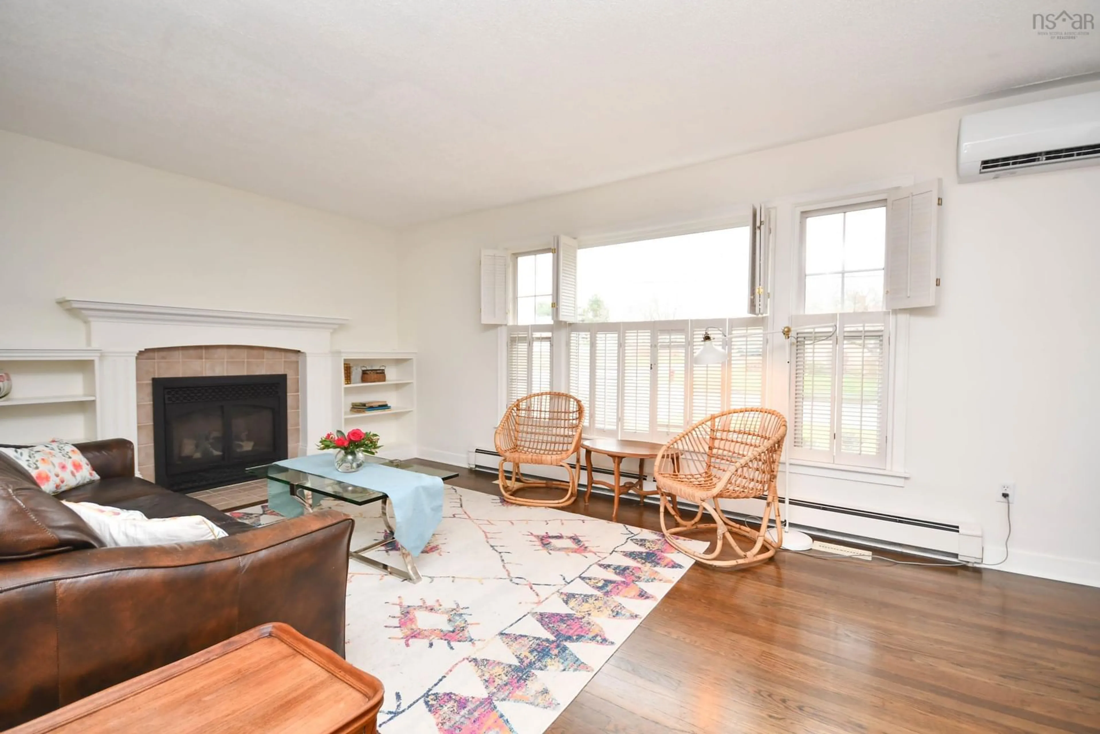 Living room, wood floors for 21 Virginia Ave, Dartmouth Nova Scotia B2W 2Z4