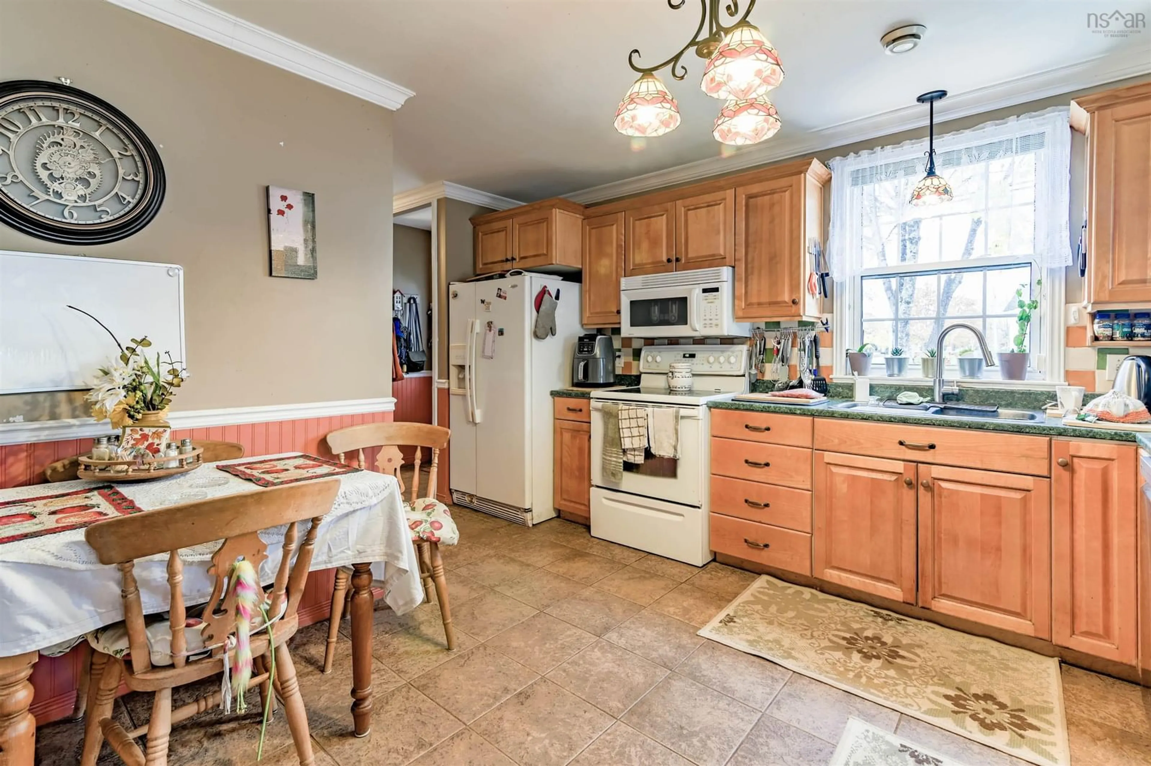 Kitchen, wood floors, cottage for 163 Orchard St, Berwick Nova Scotia B0P 1E0