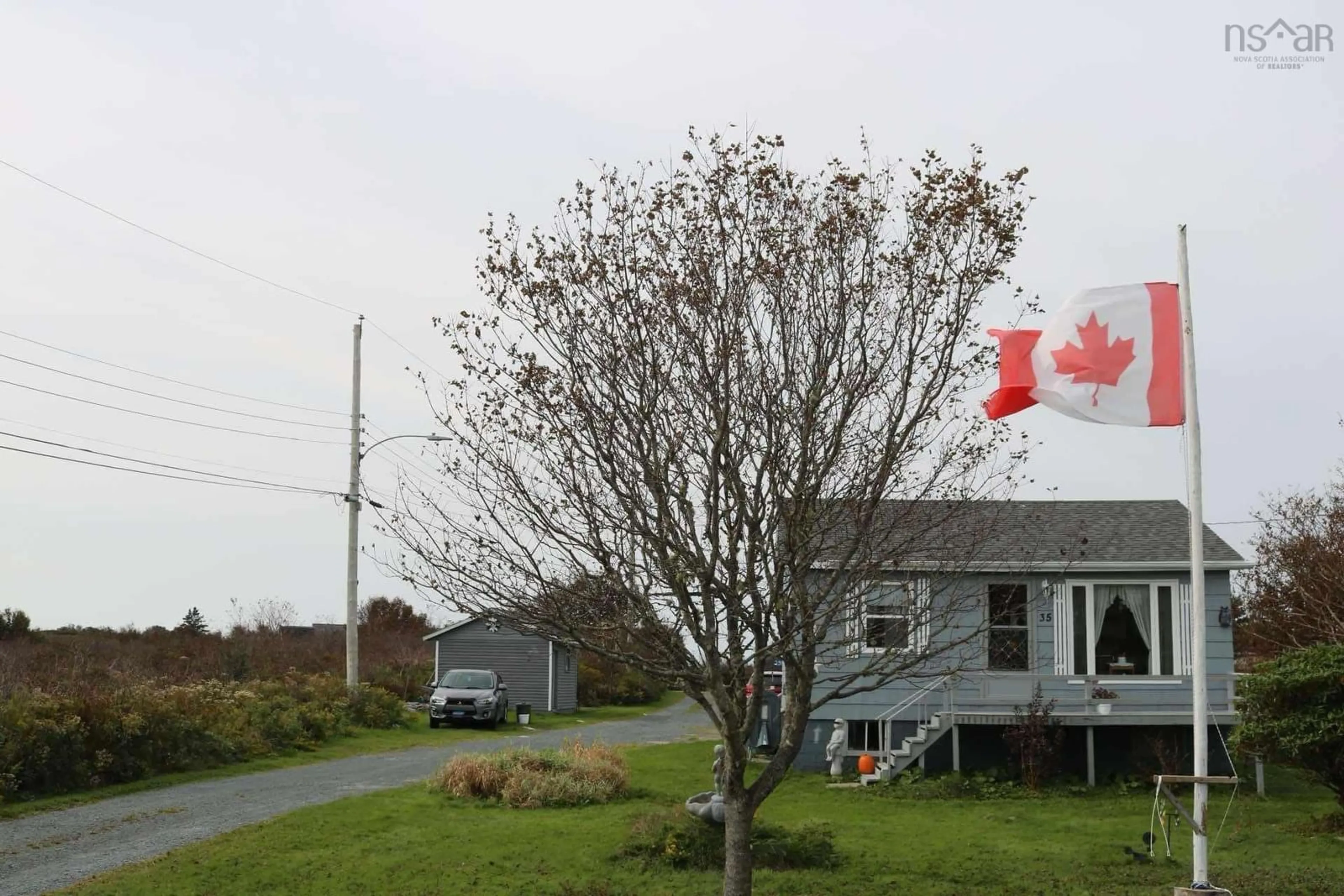 A pic from exterior of the house or condo, the street view for 35 Pettipas Lane, Terence Bay Nova Scotia B3T 1Y4