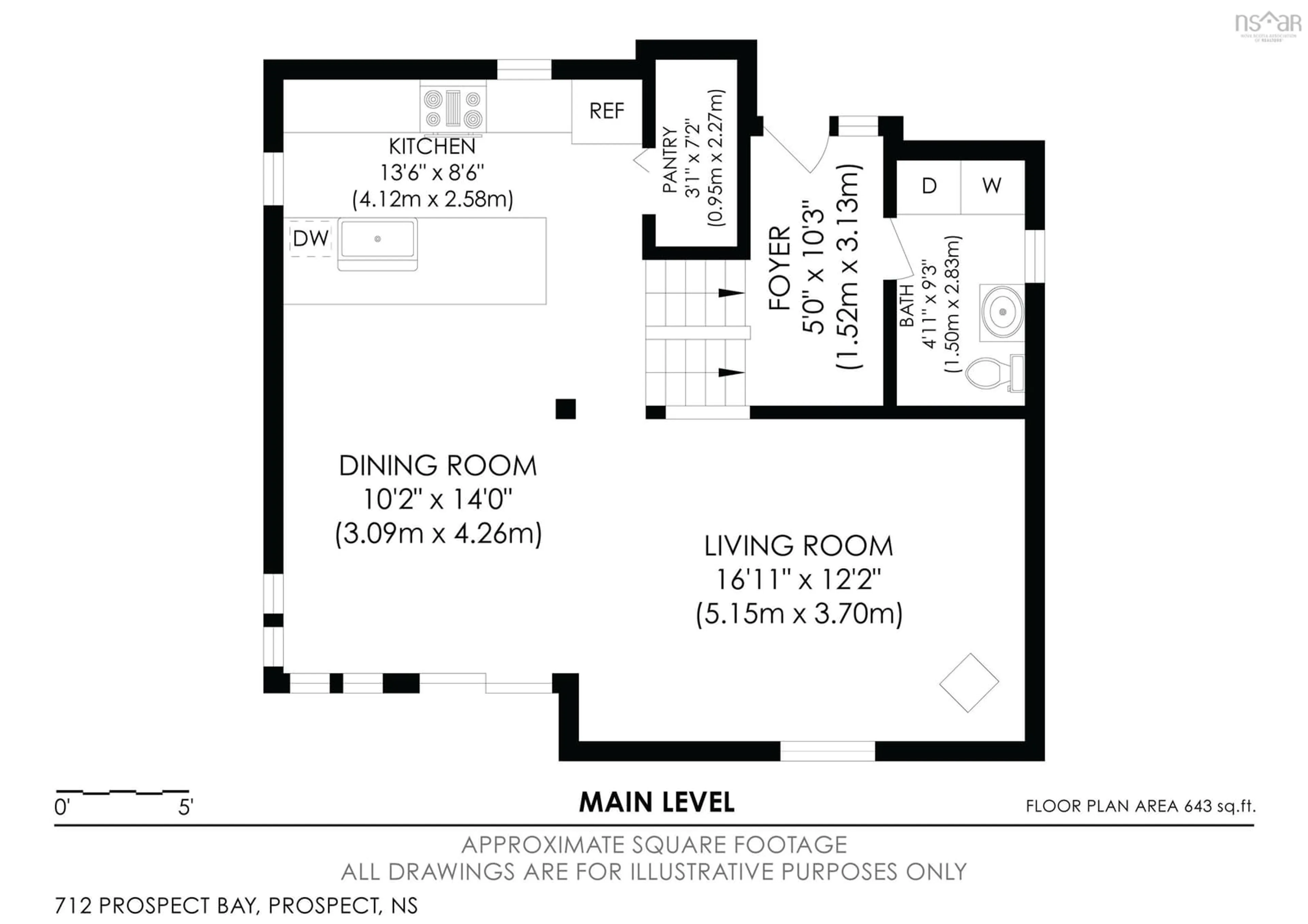 Floor plan for 712 Prospect Bay Rd, Prospect Bay Nova Scotia B3T 2A1