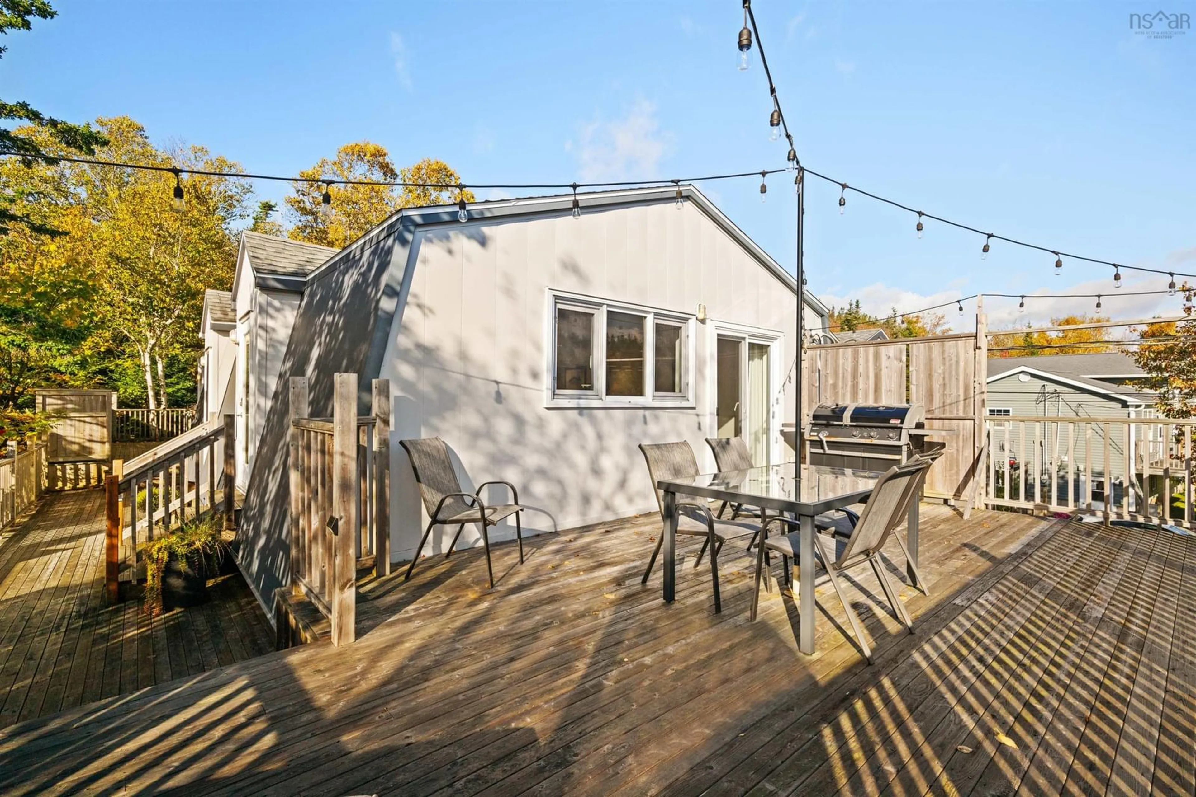 Patio, the fenced backyard for 735 Terence Bay Rd, Terence Bay Nova Scotia B3T 1X2