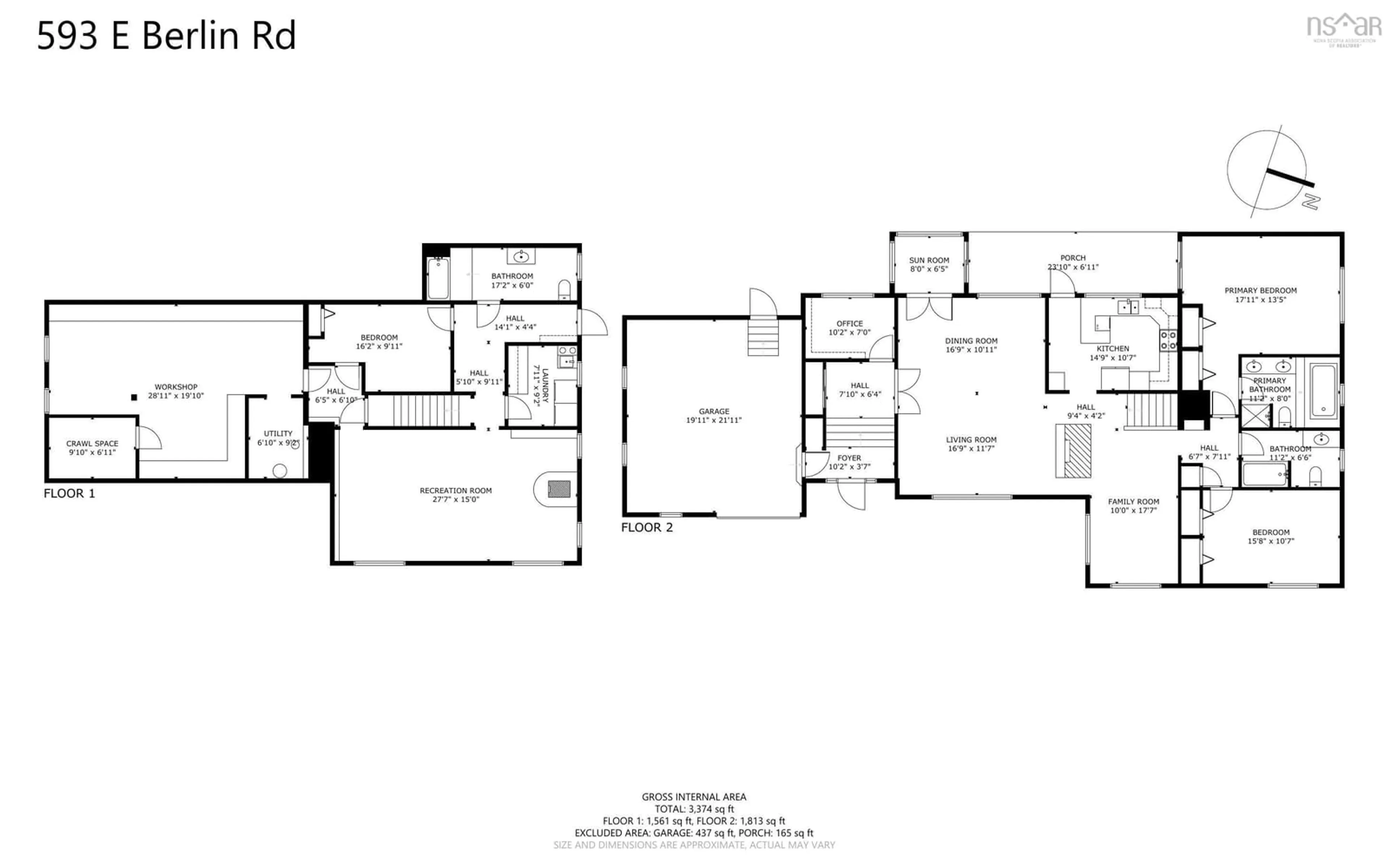 Floor plan for 593 East Berlin Rd, East Berlin Nova Scotia B0J 1H0