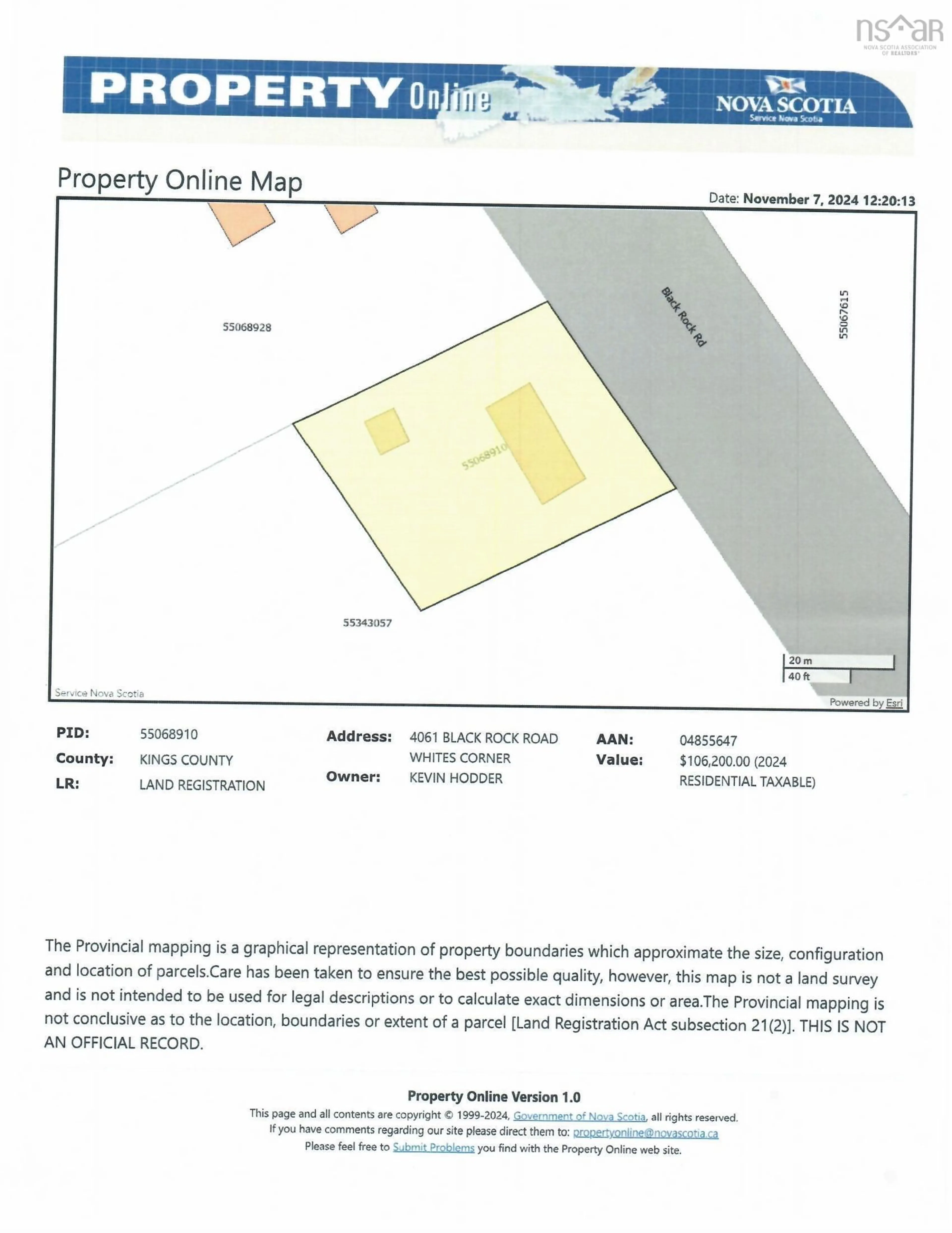 Floor plan for 4061 Black Rock Rd, Whites Corner Nova Scotia B0P 1E0