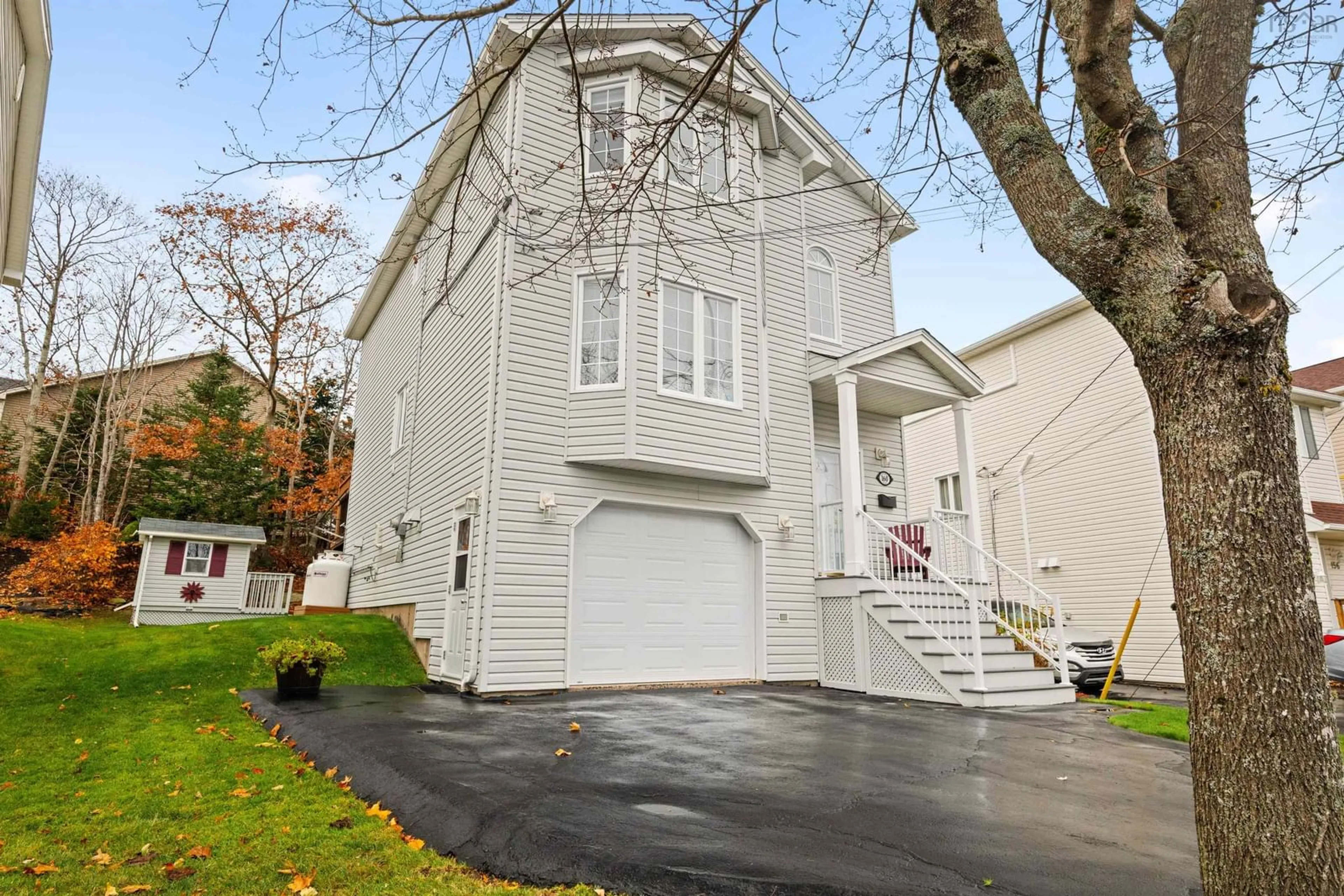 A pic from exterior of the house or condo, the street view for 160 Nottingham St, Bedford Nova Scotia B4A 4G6