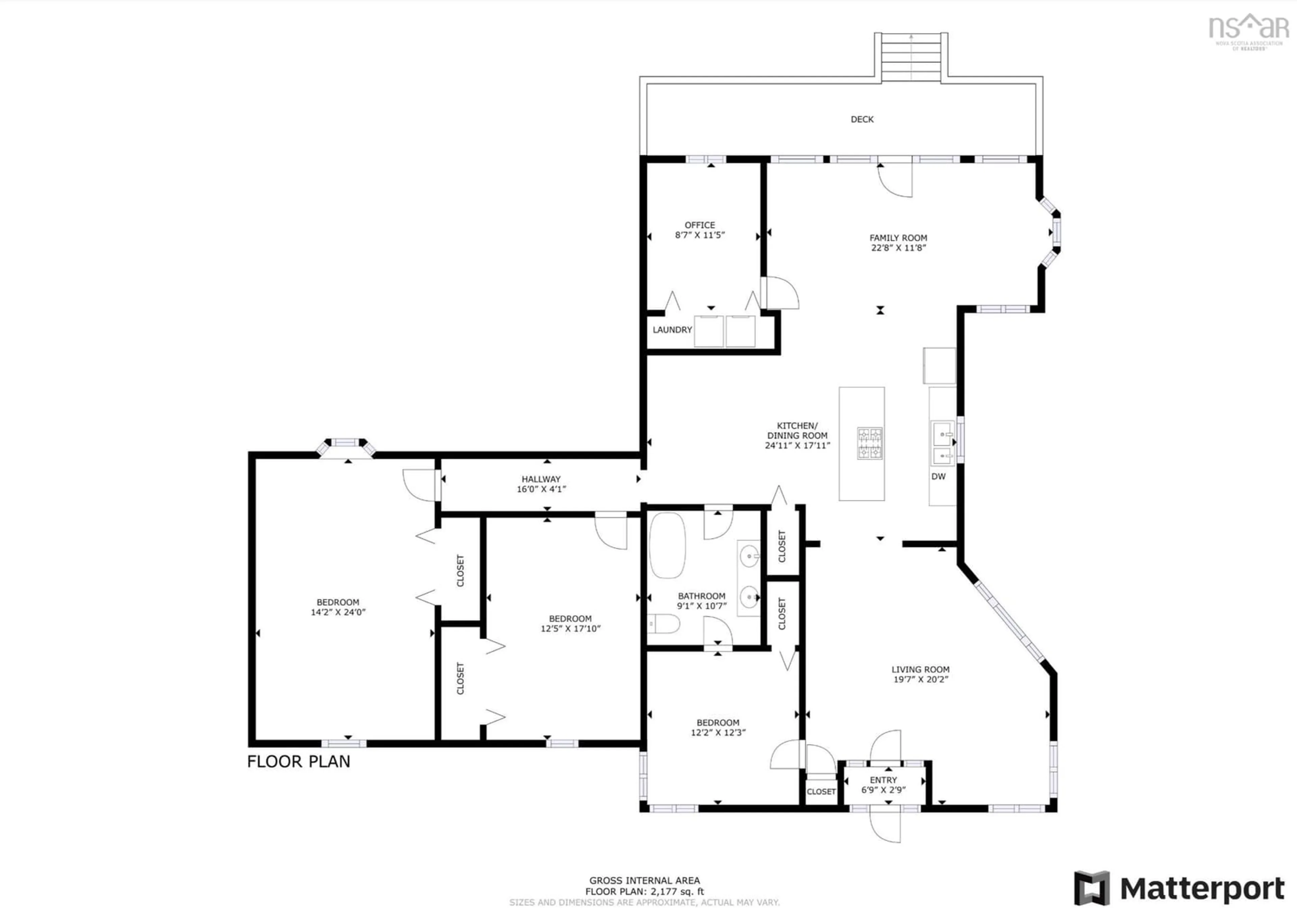 Floor plan for 119 Island View Dr, Brass Hill Nova Scotia B0W 1G0