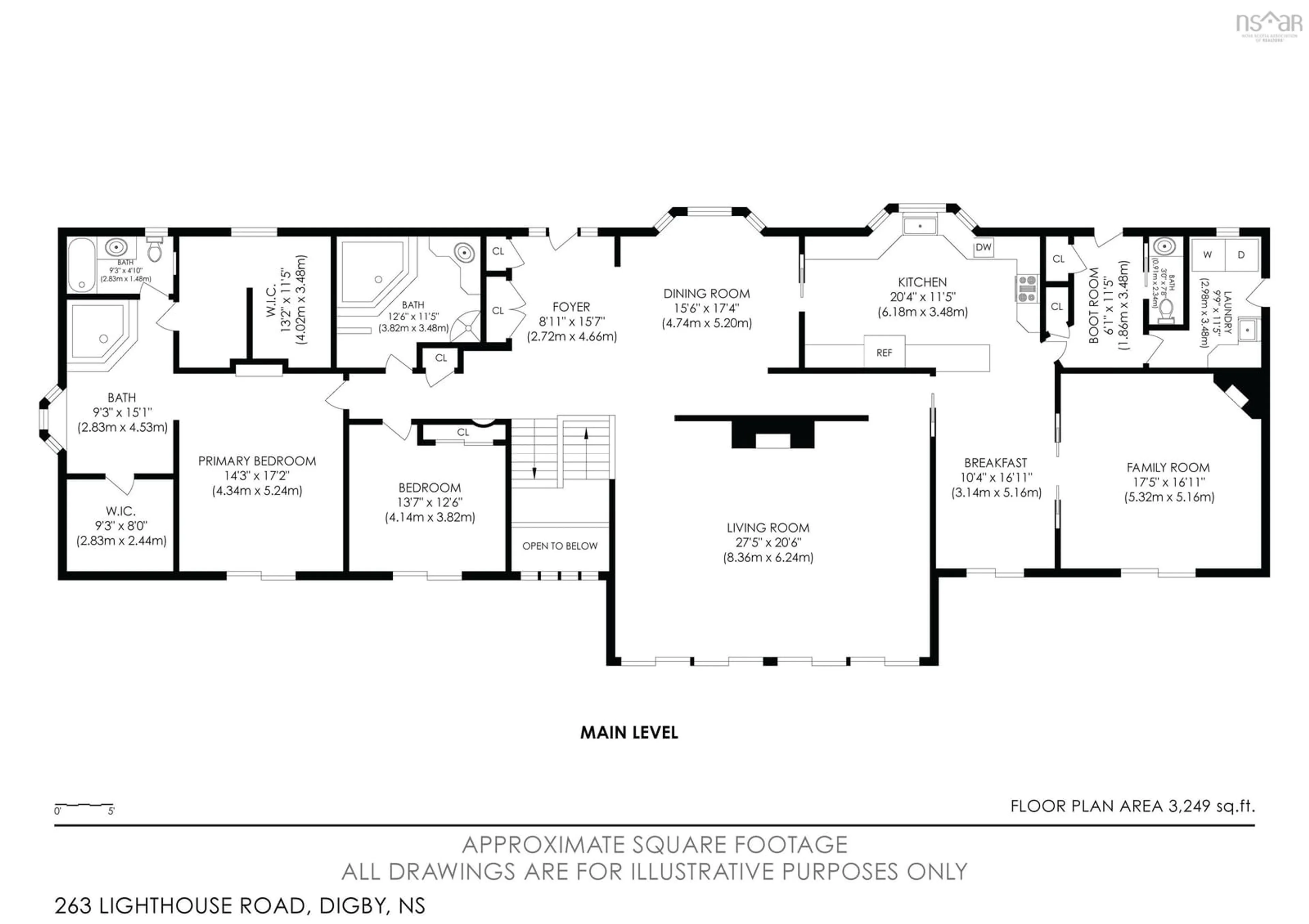 Floor plan for 263 Lighthouse Rd, Bay View Nova Scotia B0V 1A0