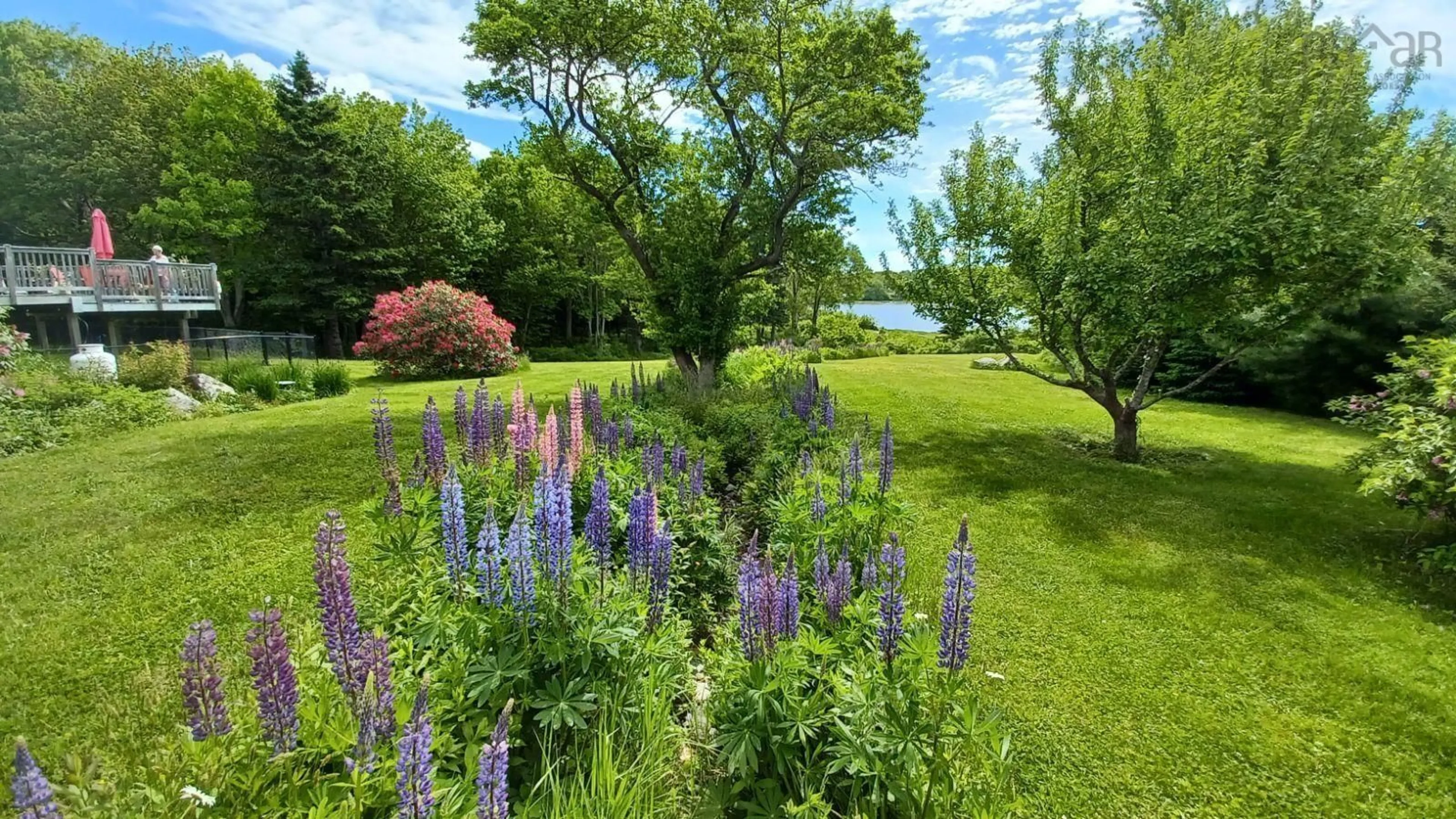 Patio, the fenced backyard for 8379 Highway 3, Port Mouton Nova Scotia B0T 1T0