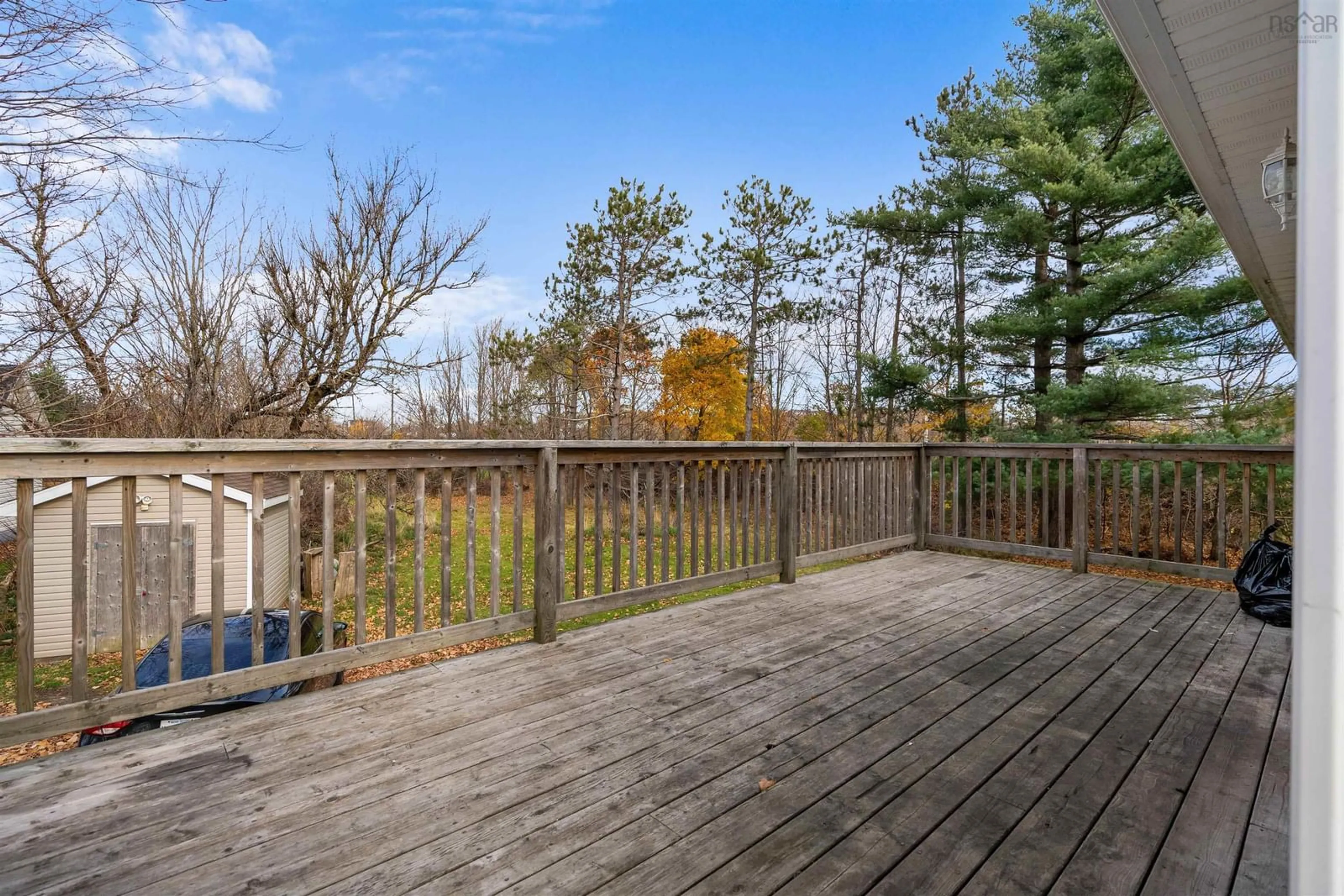 Patio, the fenced backyard for 295 Queen St, Truro Nova Scotia B2N 2C2