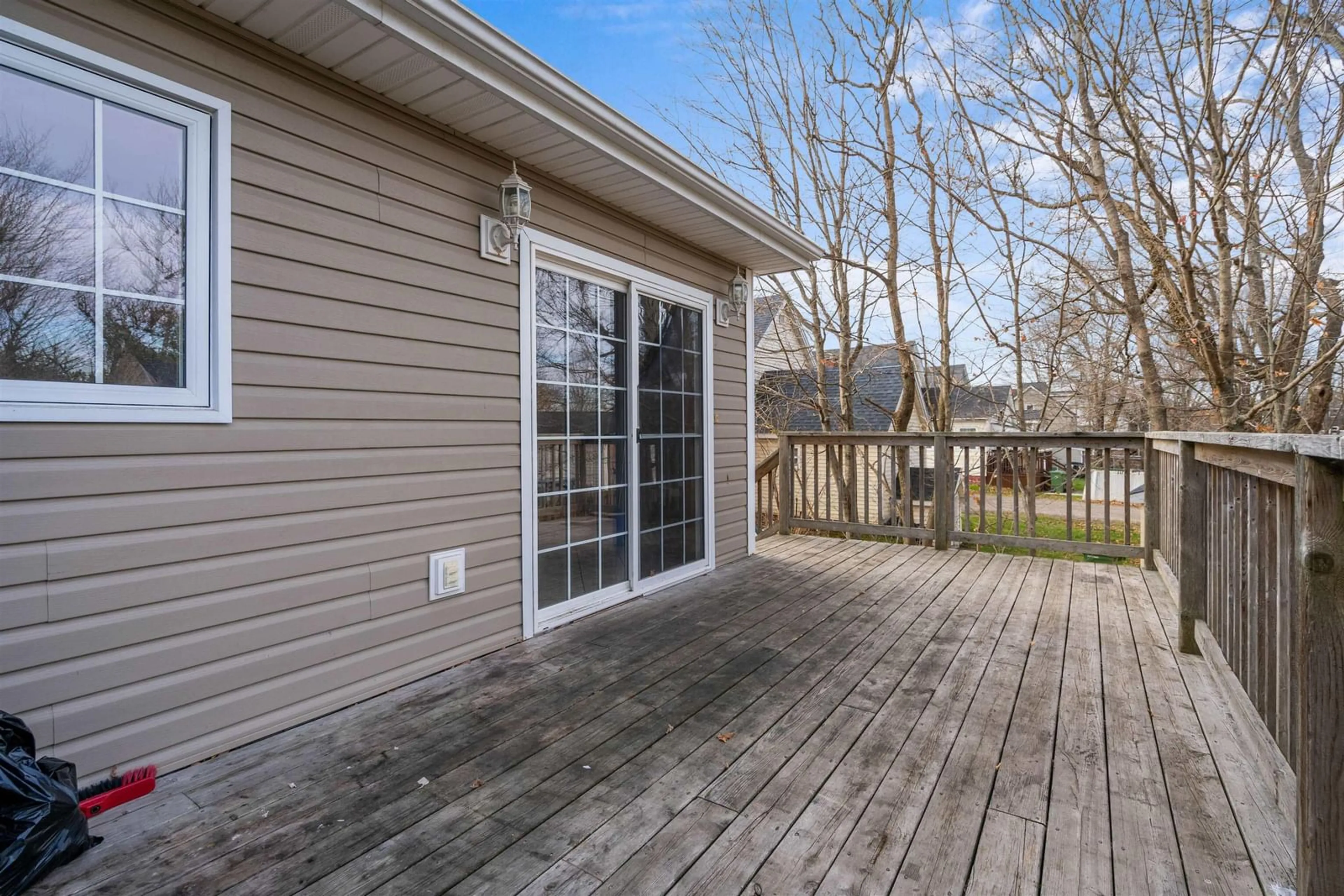 Patio, the fenced backyard for 295 Queen St, Truro Nova Scotia B2N 2C2