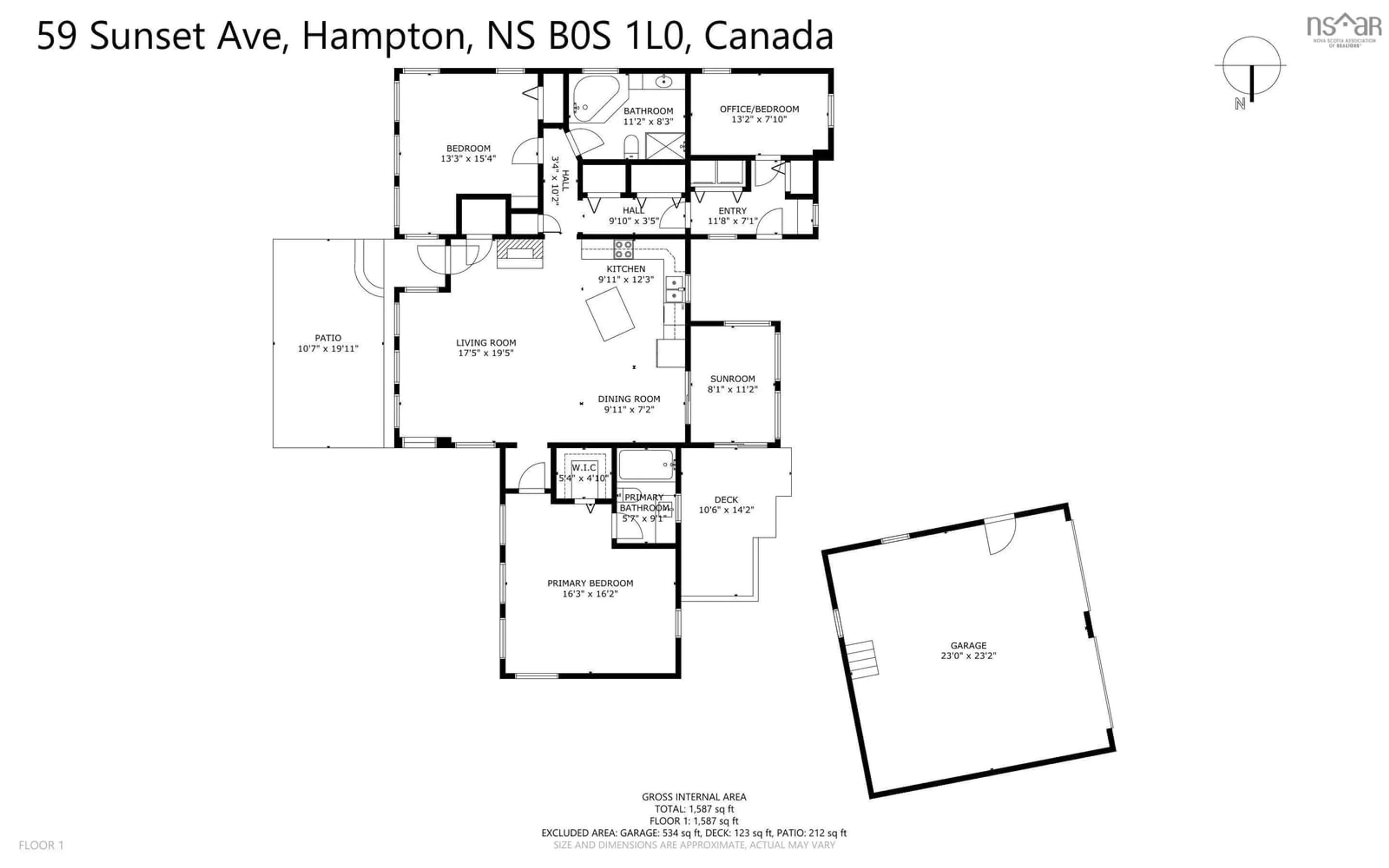 Floor plan for 59 Sunset Ave, Phinneys Cove Nova Scotia B0S 1L0