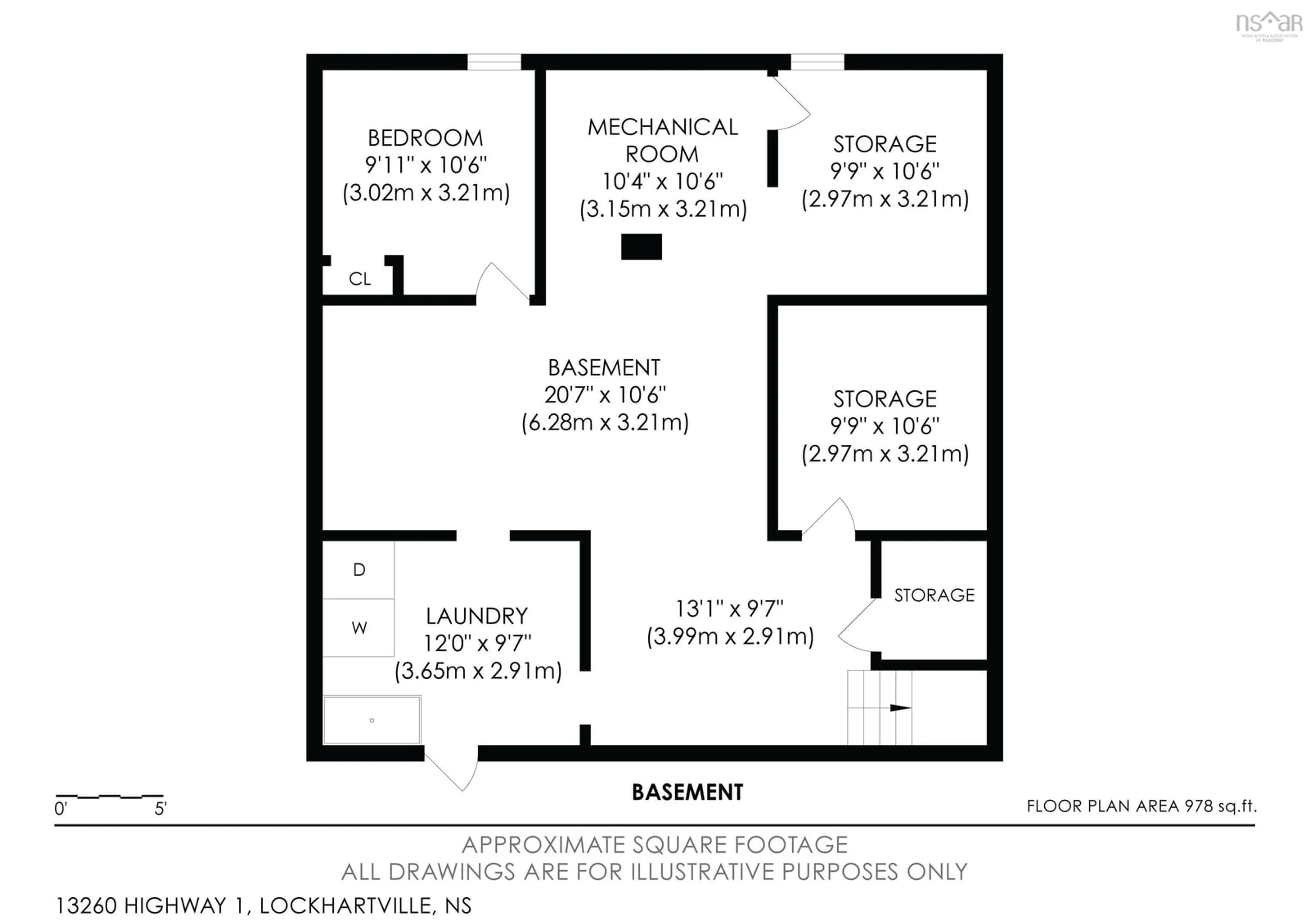 Floor plan for 13260 Highway 1, Lockhartville Nova Scotia B0P 1P0